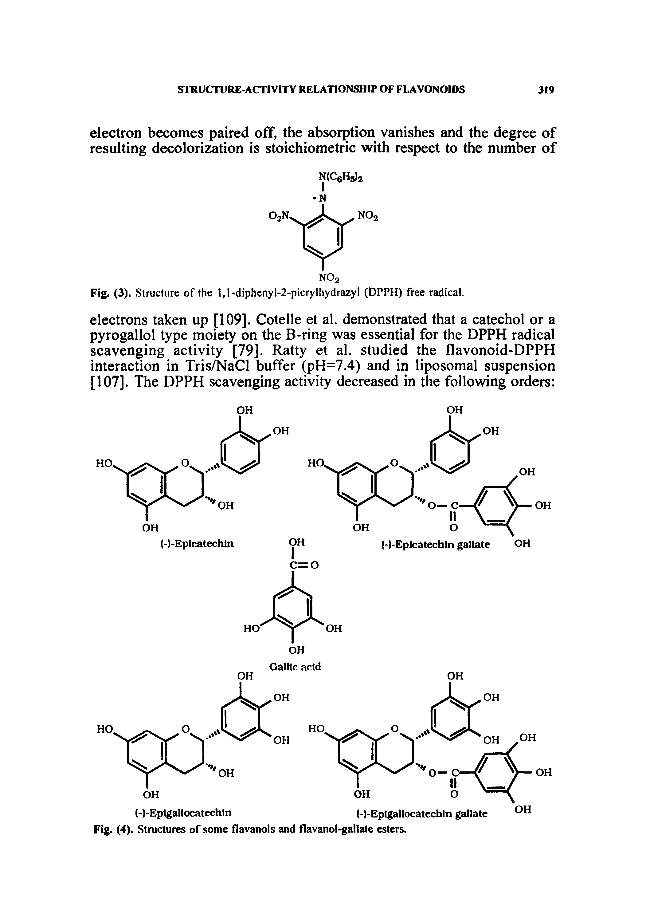 Fig. (3). Structure of the l,l-diphenyl-2-picrylhydrazyl (DPPH) free radical.