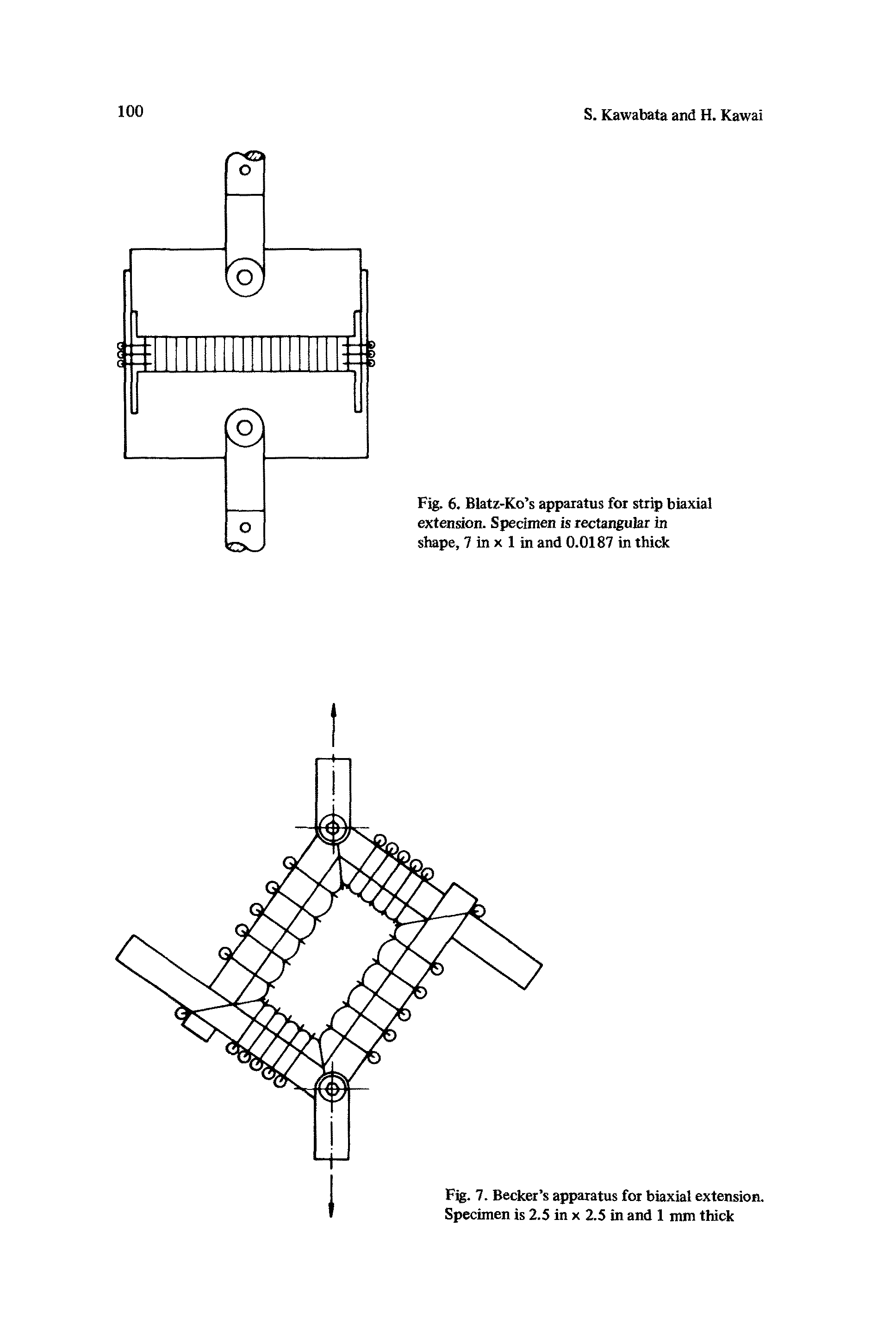 Fig. 7. Becker s apparatus for biaxial extension. Specimen is 2.5 in x 2.5 in and 1 mm thick...