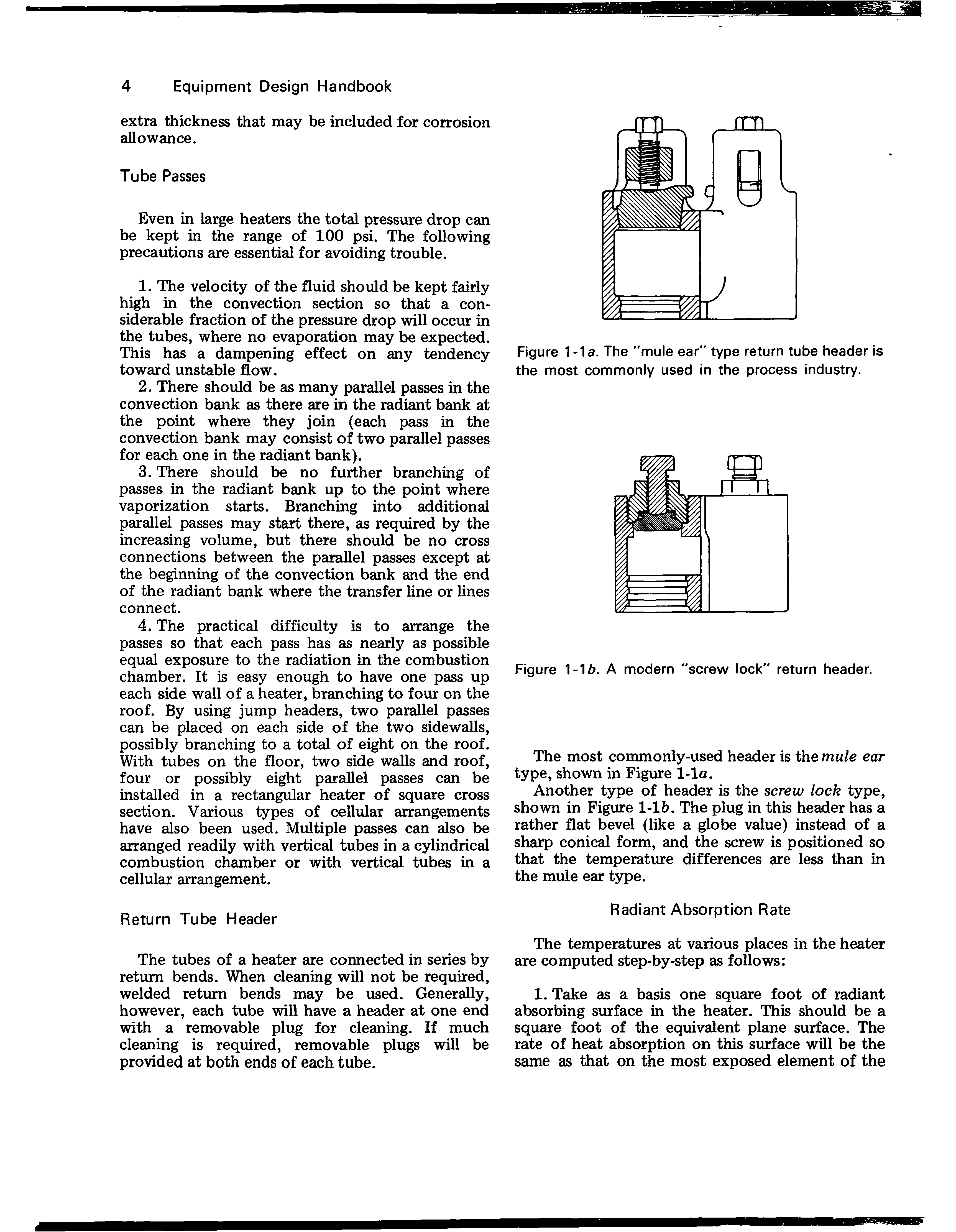 Figure A modern "screw lock" return header.