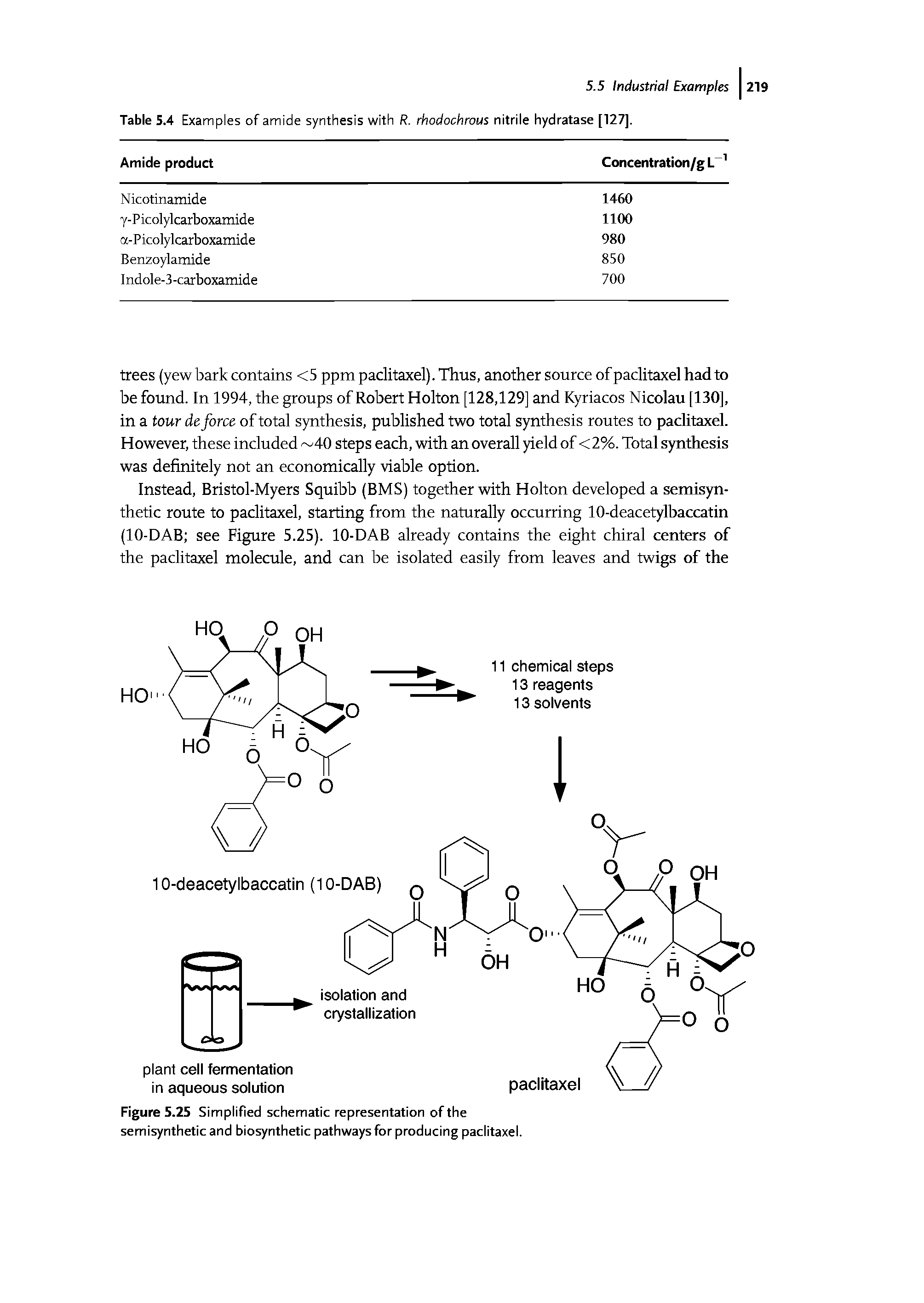Table 5.4 Examples of amide synthesis with R. rhodochrous nitrile hydratase [127],...
