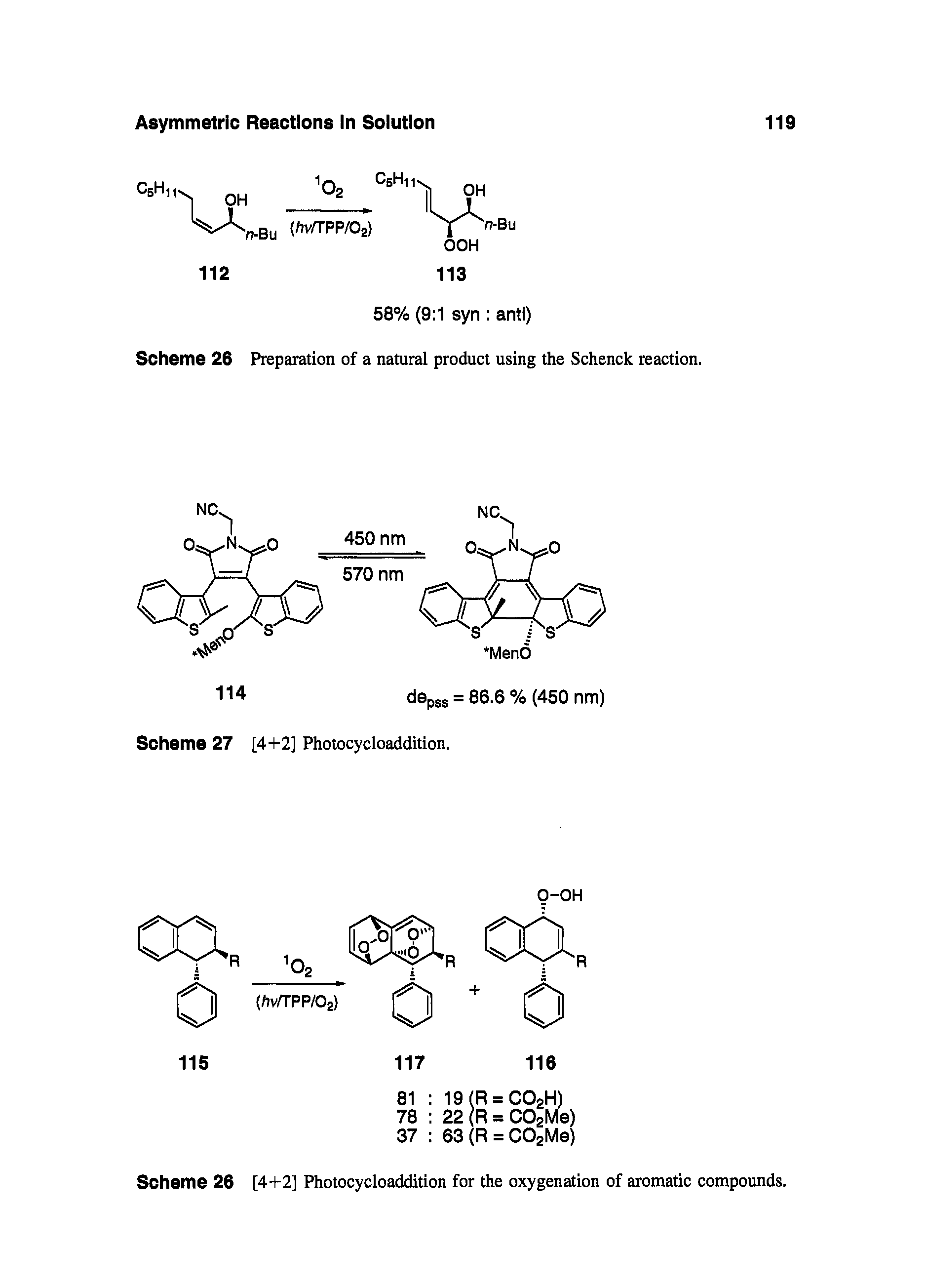 Scheme 26 Preparation of a natural product using the Schenck reaction.