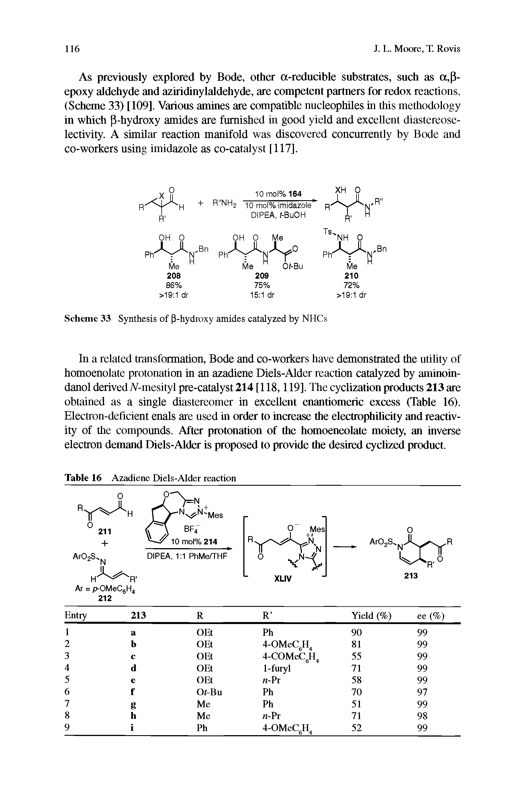 Scheme 33 Synthesis of 3-hydroxy amides catalyzed by NHCs...