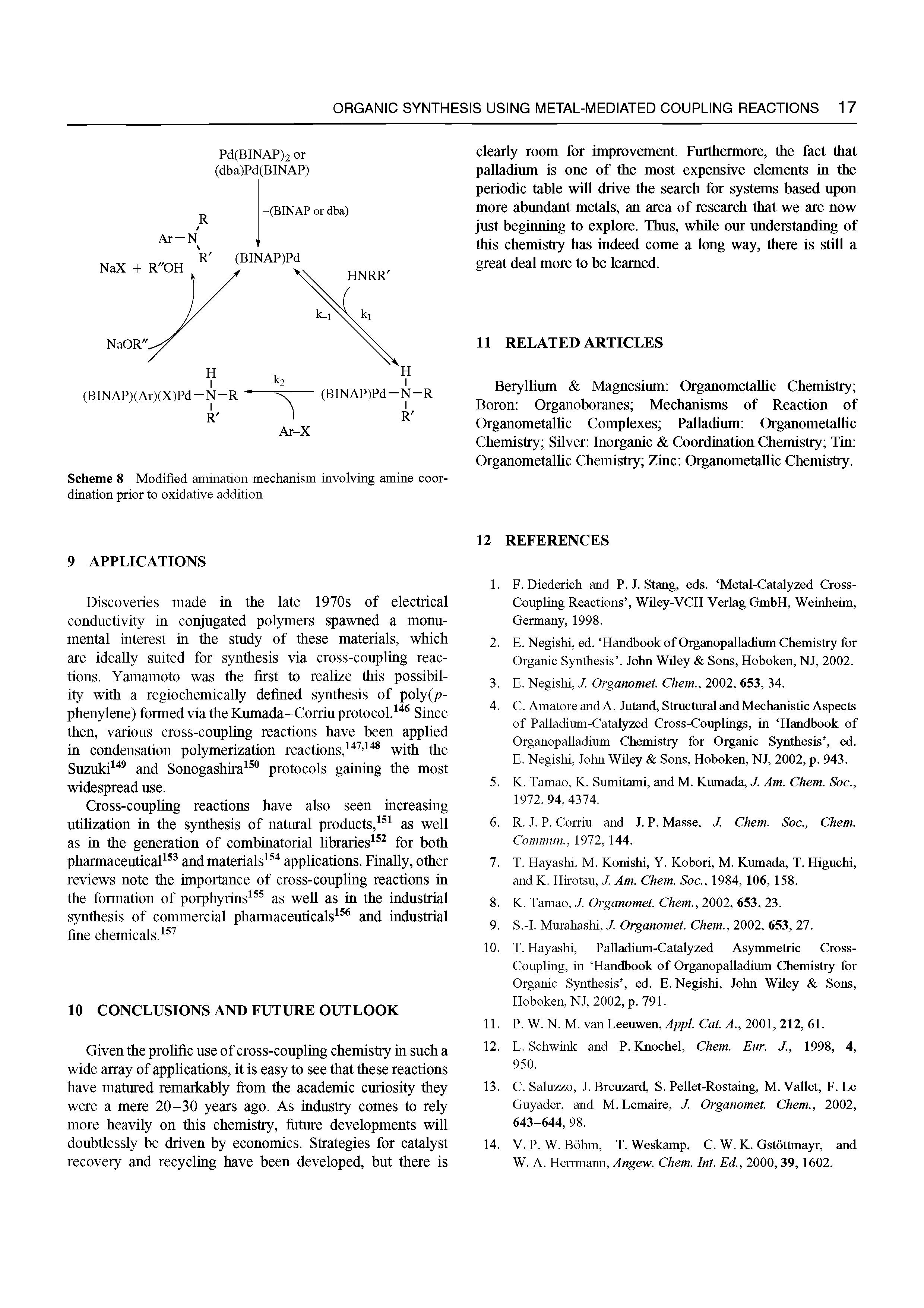 Scheme 8 Modified amination mechanism involving amine coordination prior to oxidative addition...