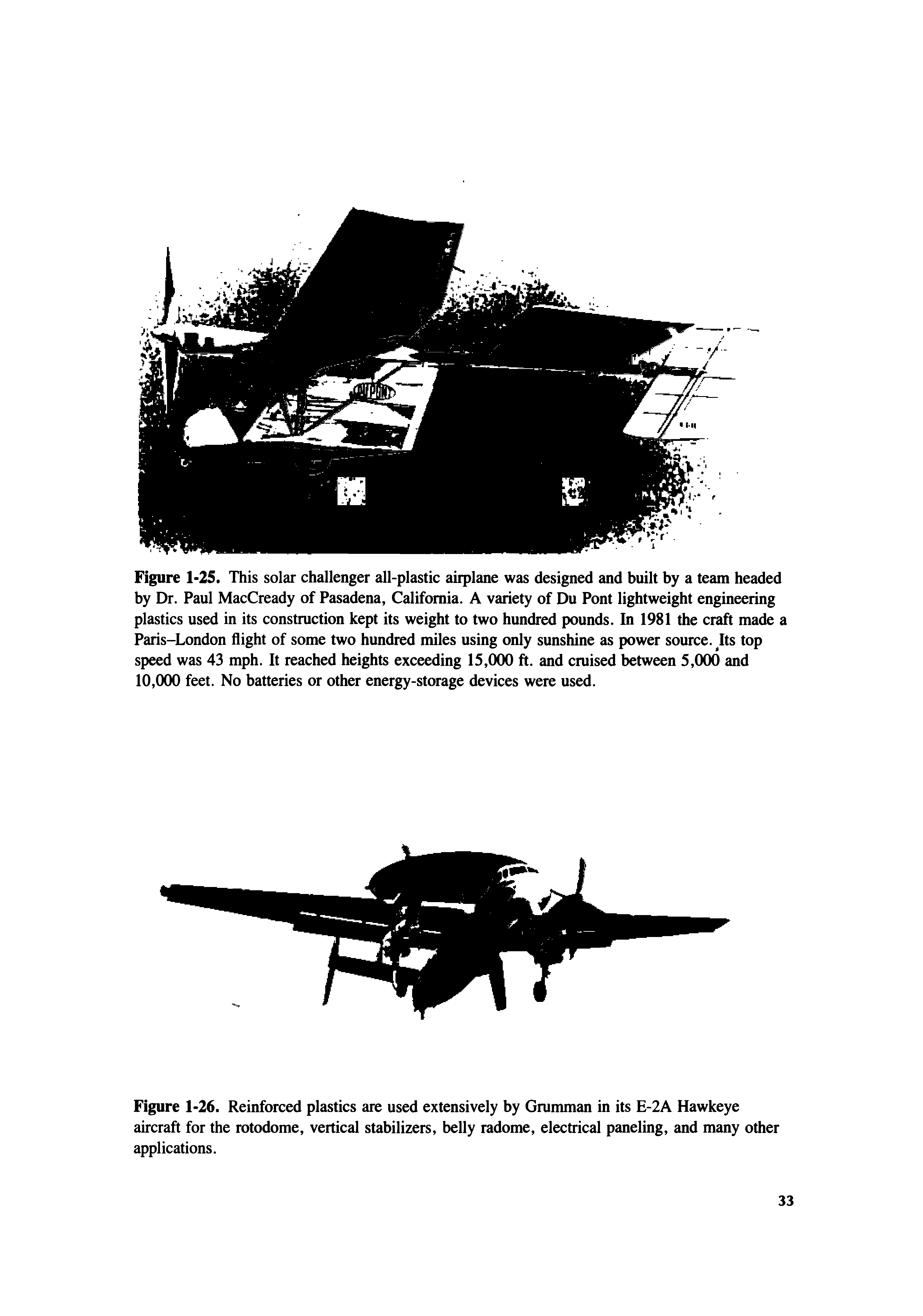 Figure 1-26. Reinforced plastics are used extensively by Grumman in its E-2A Hawkeye aircraft for the rotodome, vertical stabilizers, belly radome, electrical paneling, and many other applications.