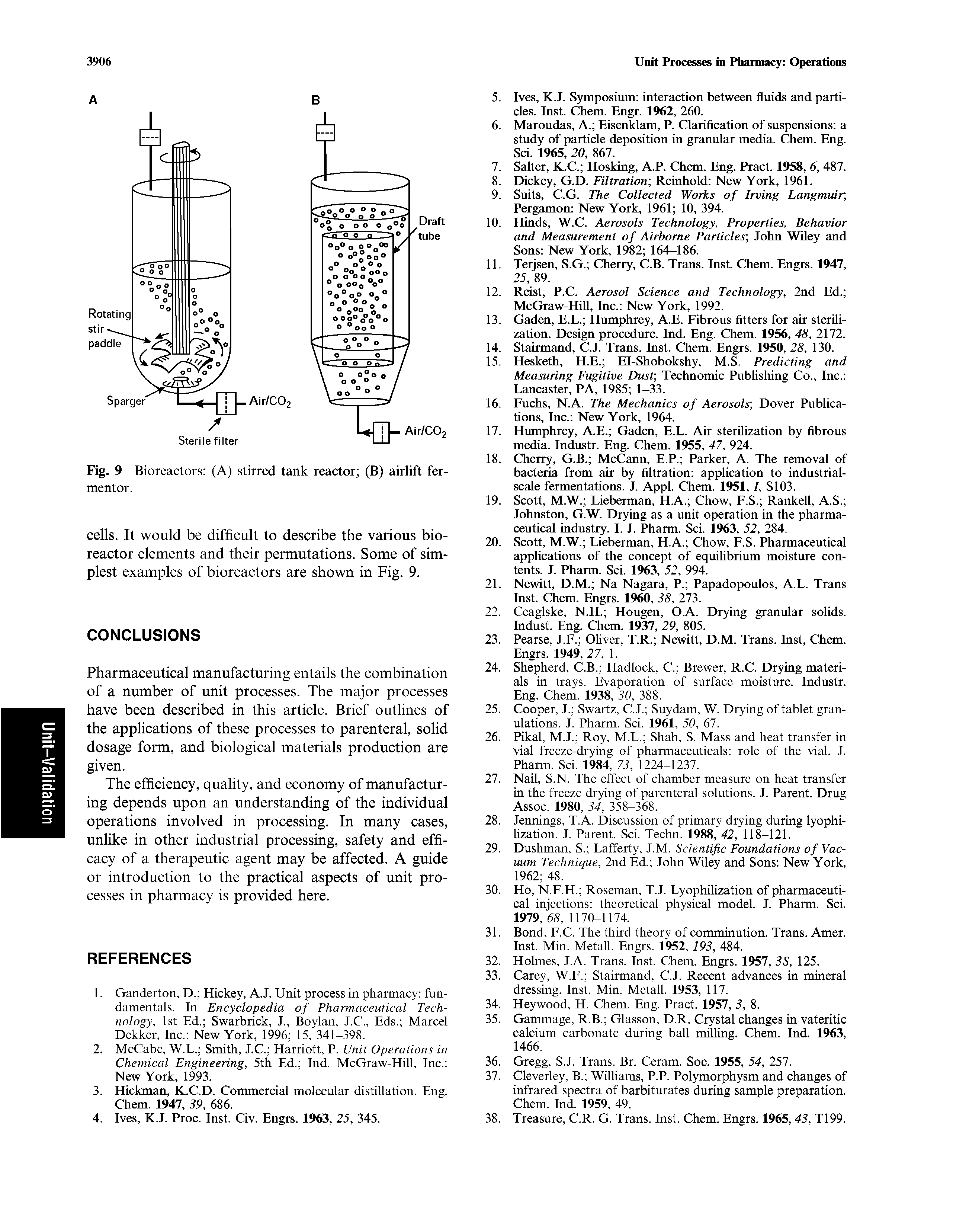 Fig. 9 Bioreactors (A) stirred tank reactor (B) airlift fermenter.