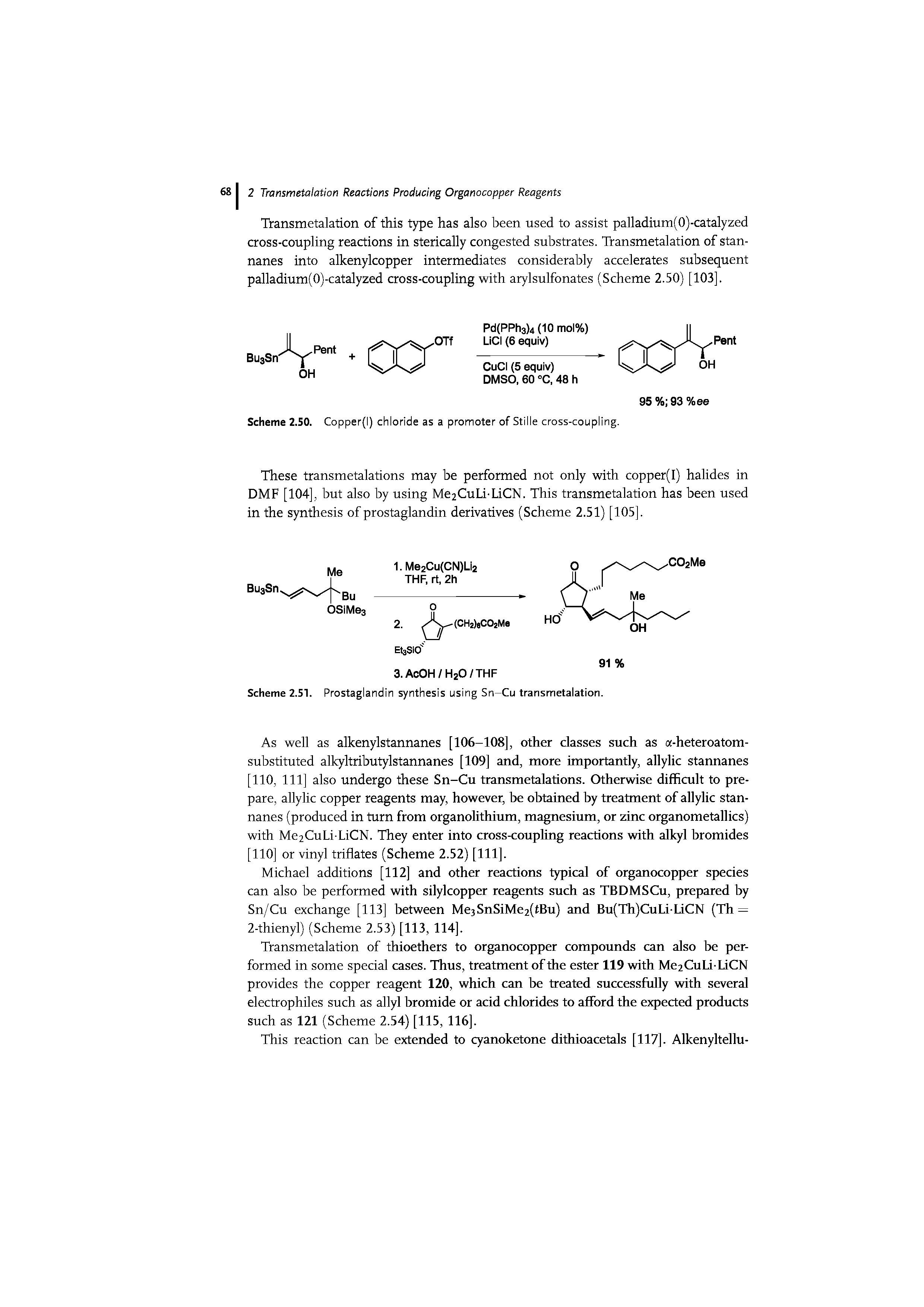 Scheme 2.S0. Copper(l) chloride as a promoter of Stille cross-coupling.