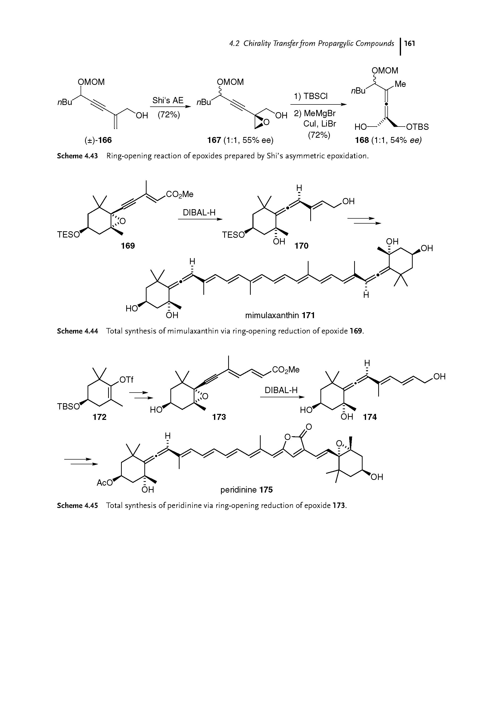 Scheme 4.43 Ring-opening reaction of epoxides prepared by Shi s asymmetric epoxidation.