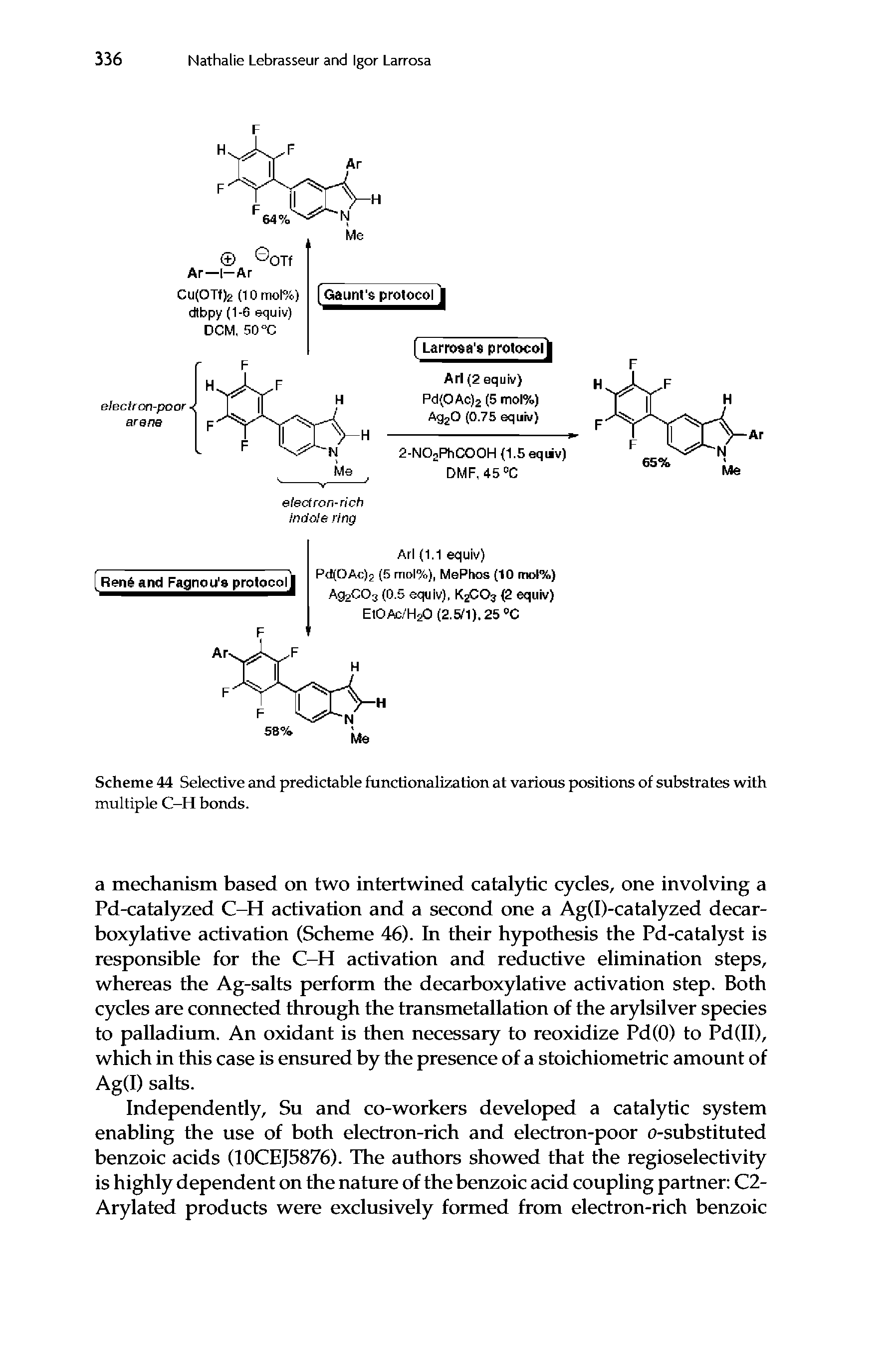 Scheme 44 Selective and predictable functionalization at various positions of substrates with multiple C-H bonds.