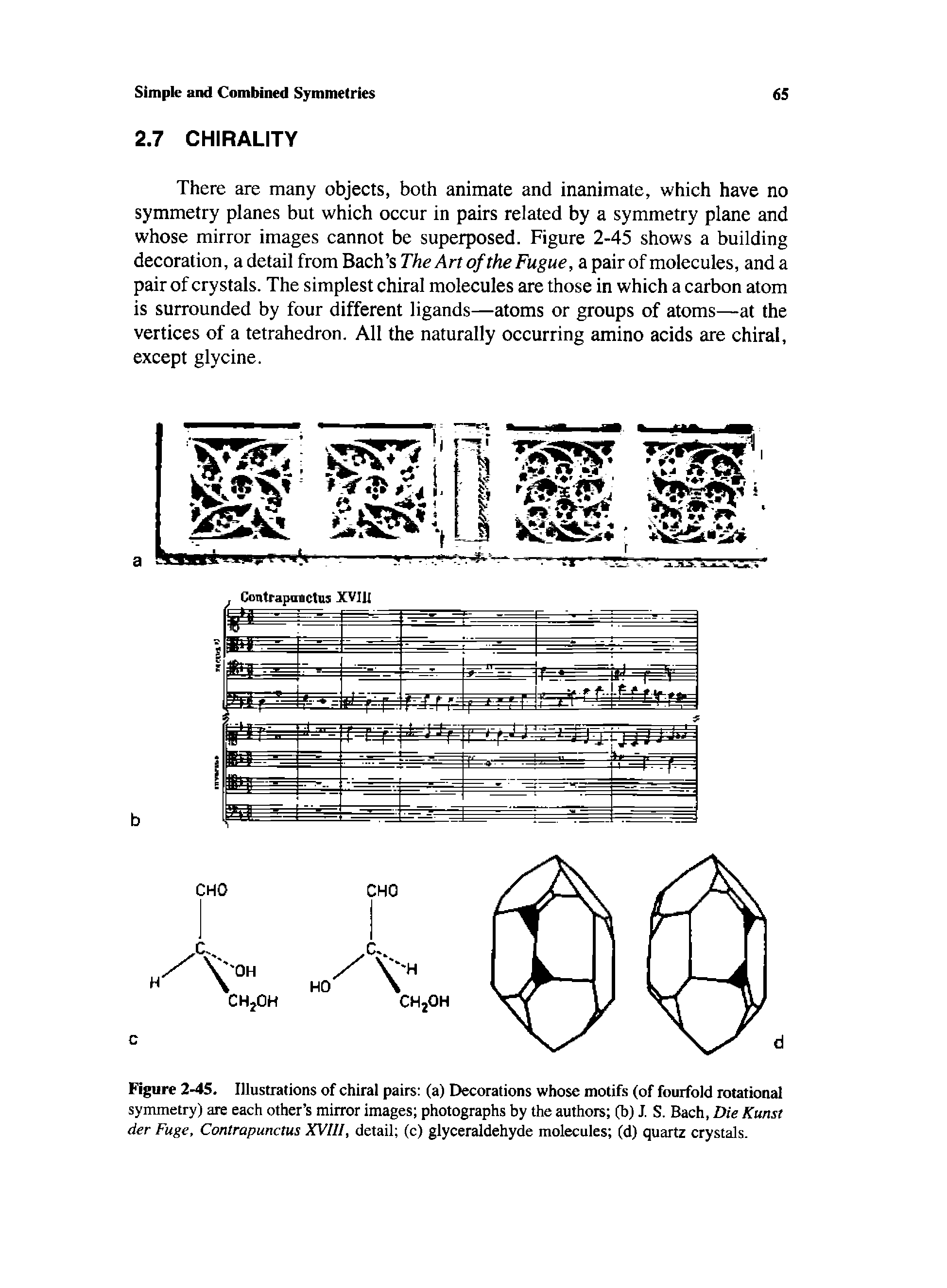 Figure 2-45. Illustrations of chiral pairs (a) Decorations whose motifs (of fourfold rotational...