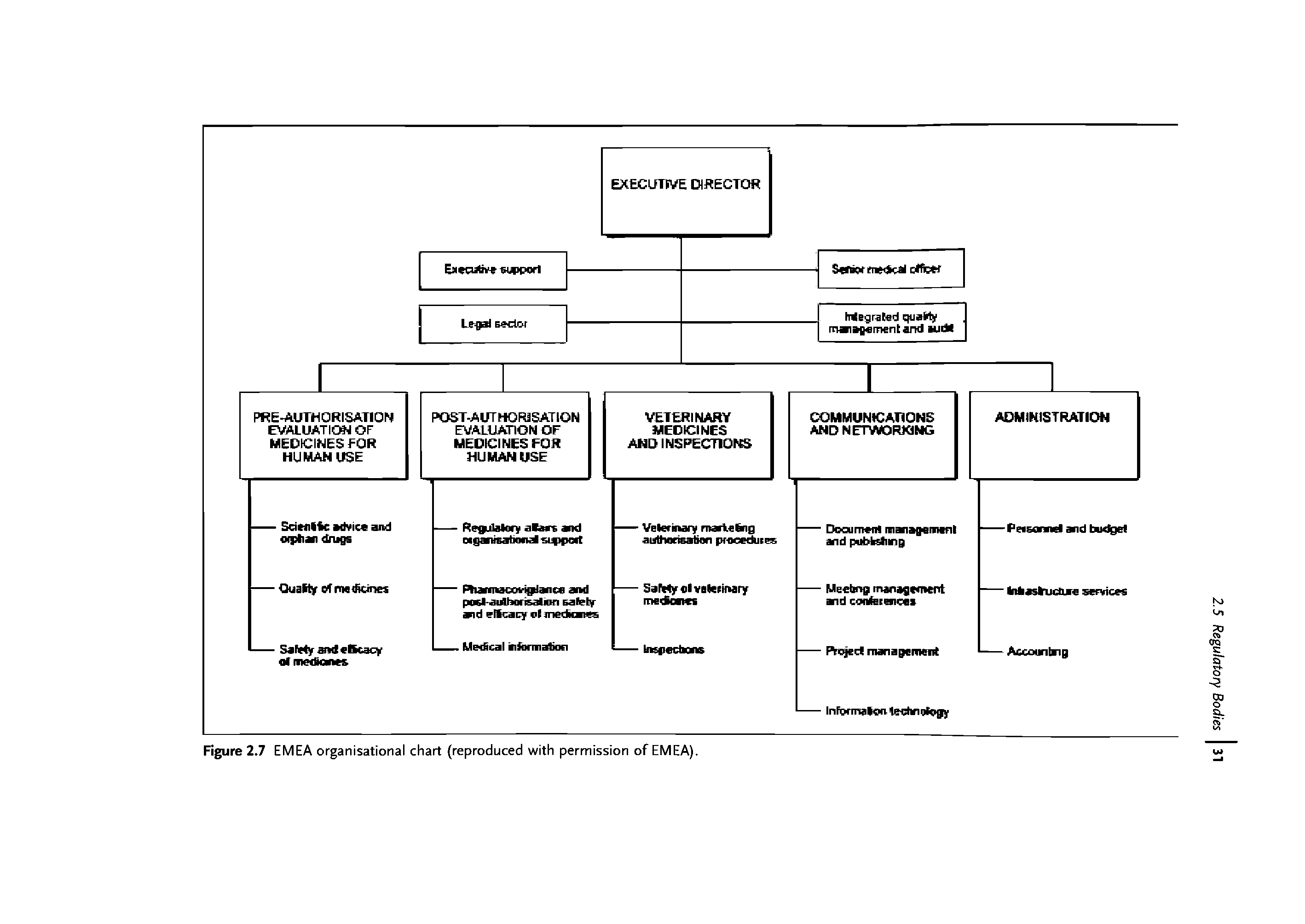 Figure 2.7 EMEA organisational chart (reproduced with permission of EMEA).