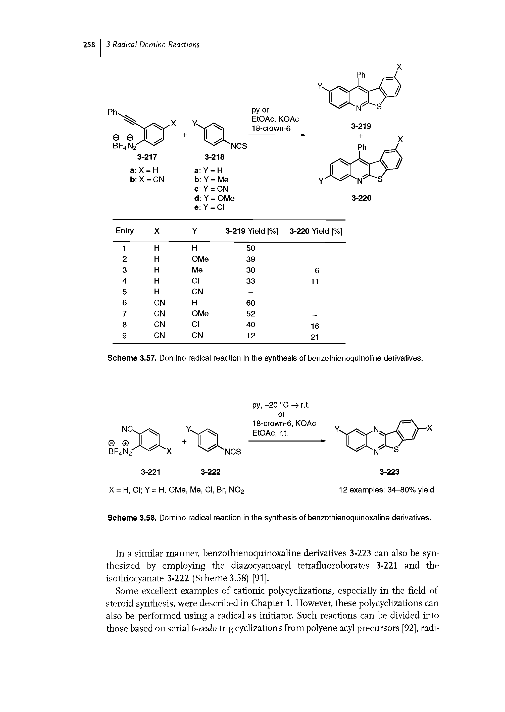 Scheme 3.57. Domino radical reaction in the synthesis of benzothienoquinoline derivatives.