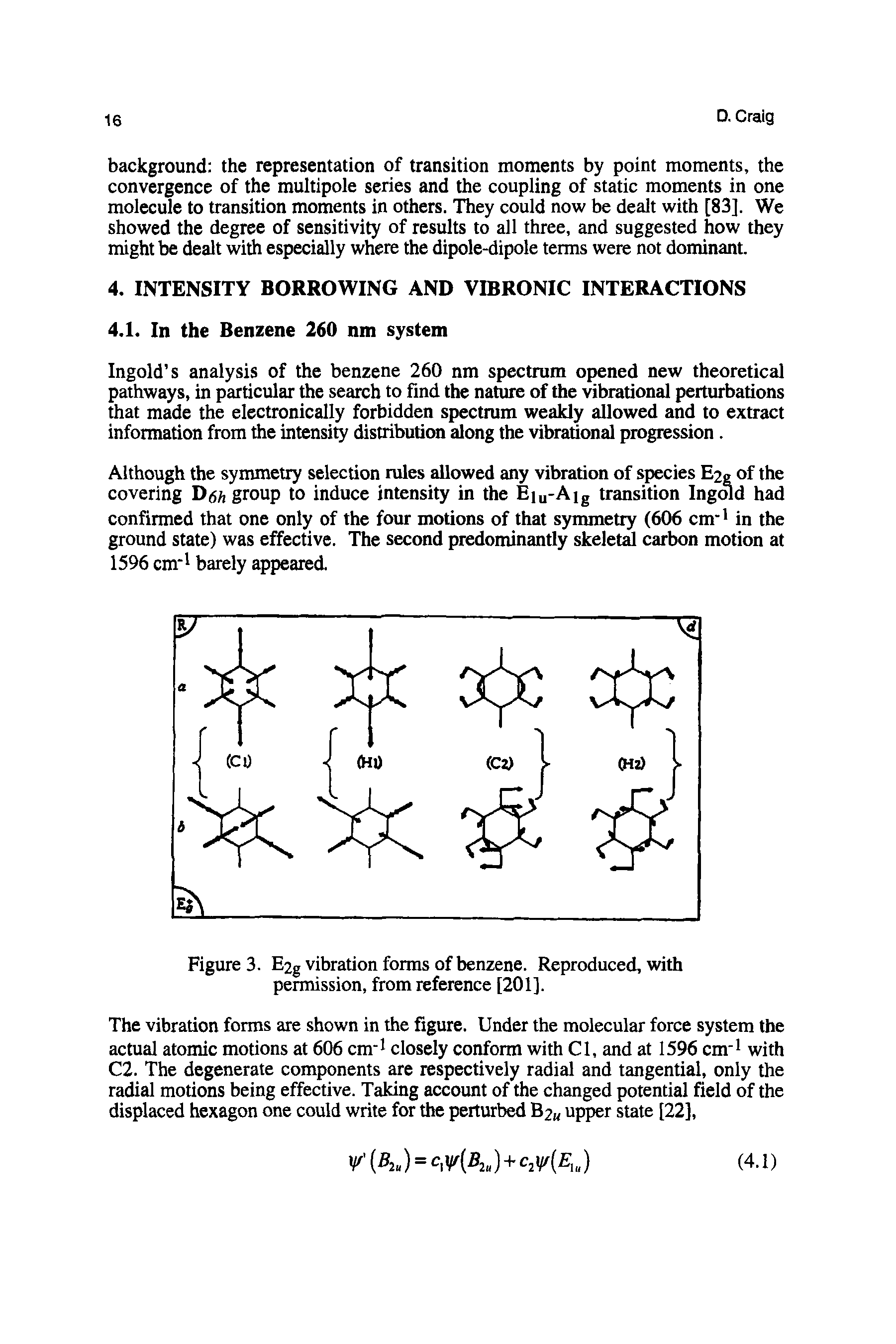 Figure 3. E2g vibration forms of benzene. Reproduced, with permission, from reference [201].