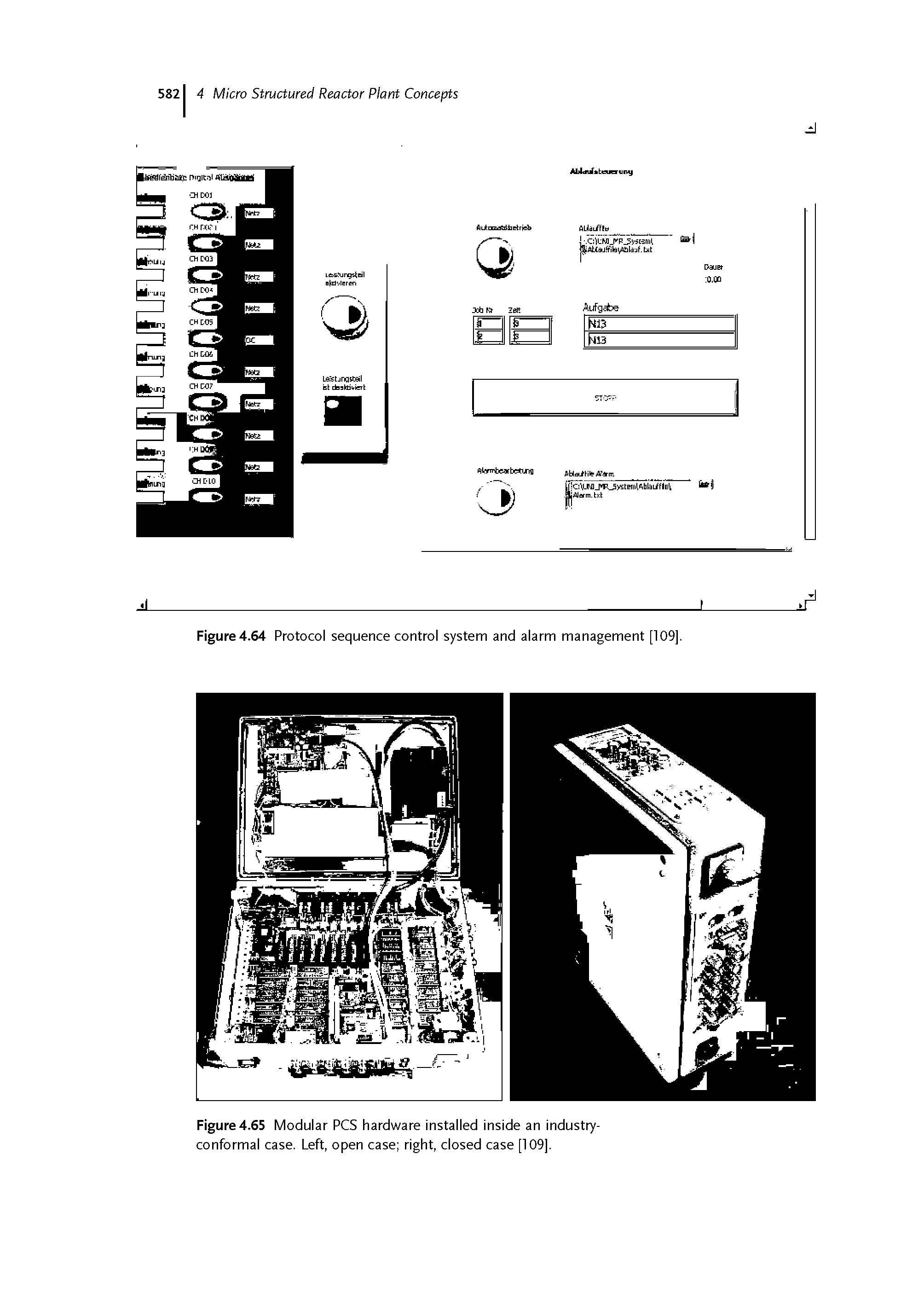 Figure 4.64 Protocol sequence control system and alarm management [109],...