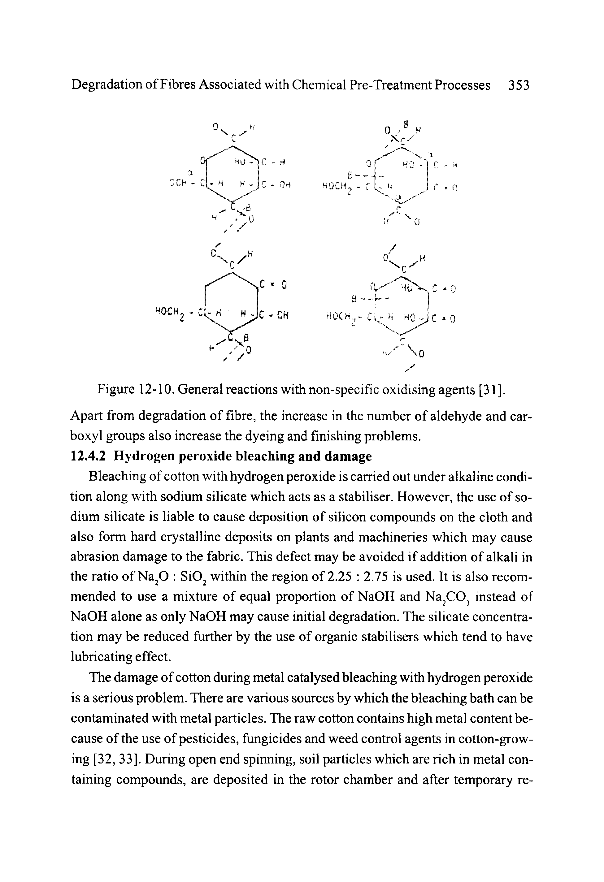 Figure 12-10. General reactions with non-specific oxidising agents [31],...