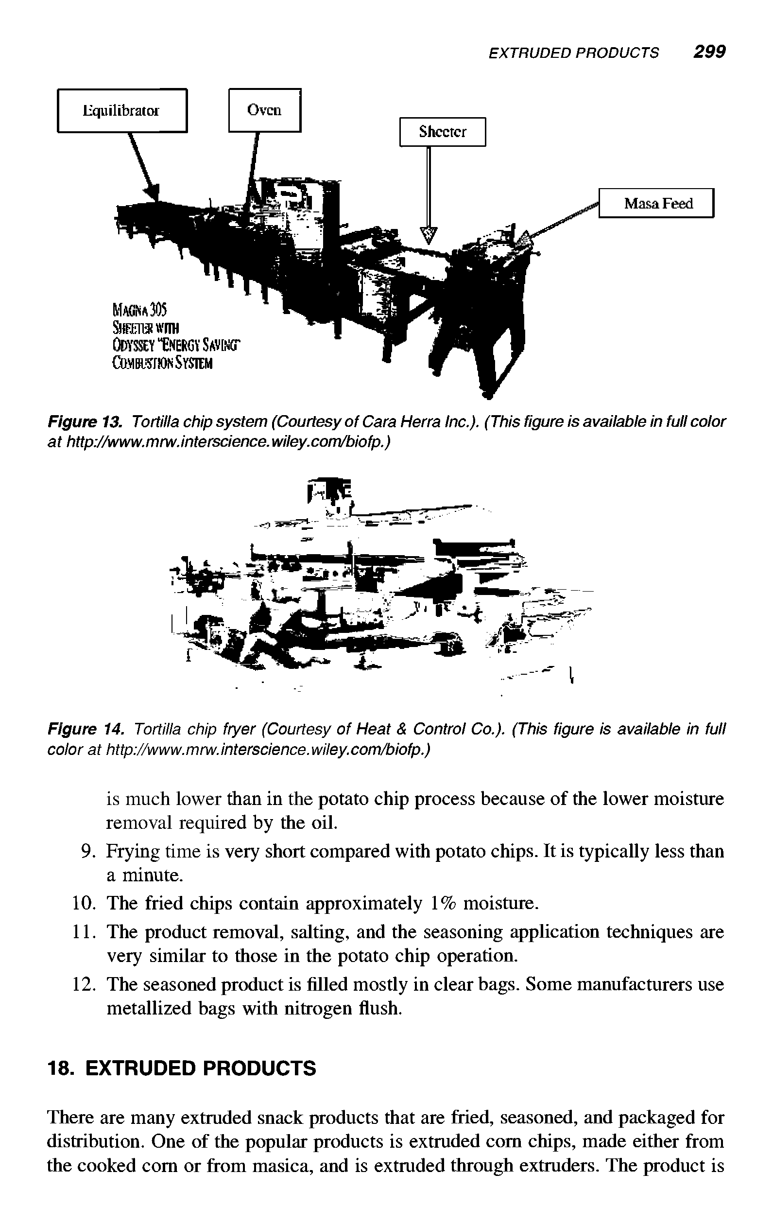 Figure 13. Tortilla chip system (Courtesy of Cara Herra Inc.). (This figure is available in full color at http //www.mrw.interscience. wiley.com/biofp.)...