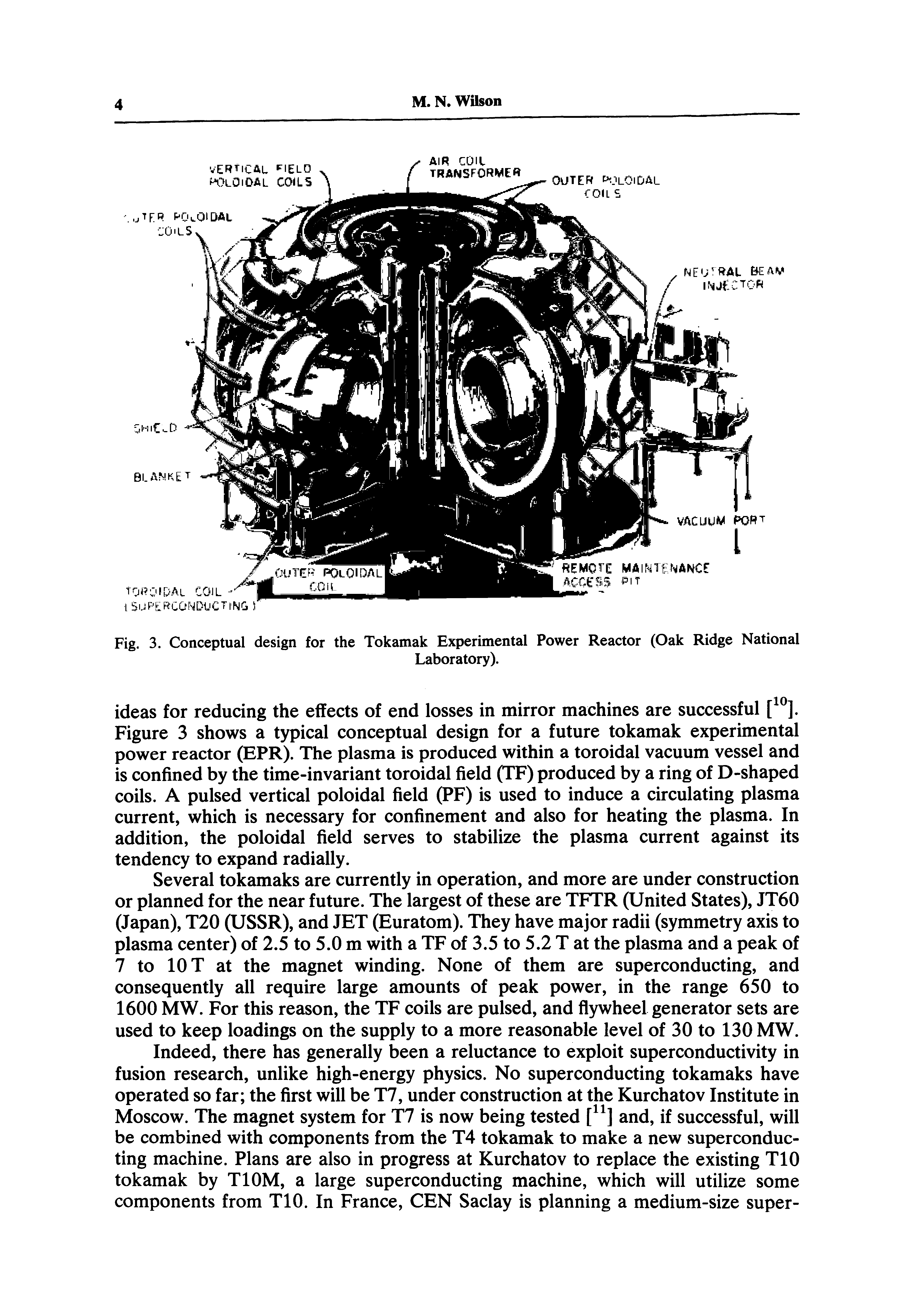 Fig. 3. Conceptual design for the Tokamak Experimental Power Reactor (Oak Ridge National...