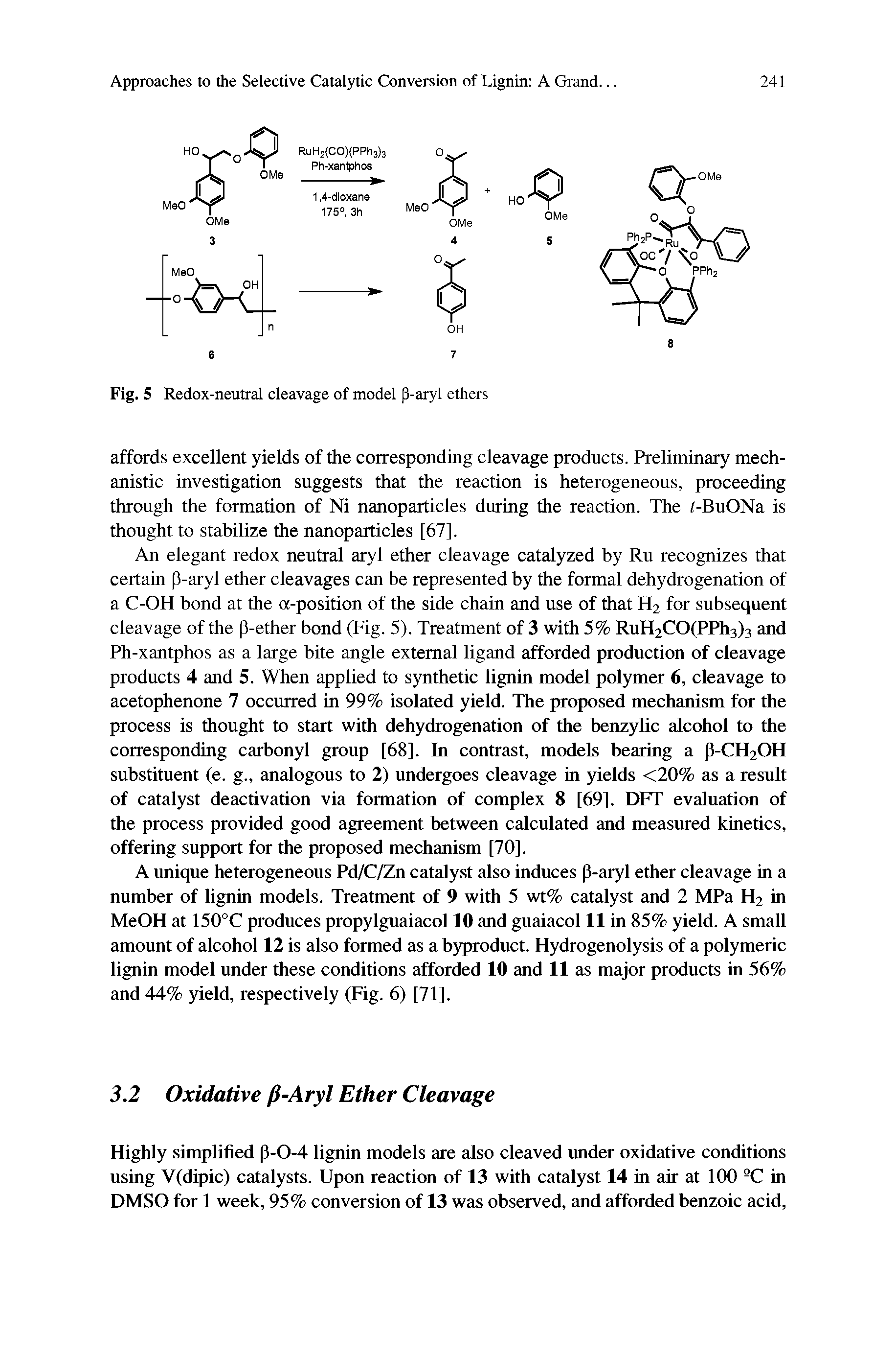 Fig. 5 Redox-neutral cleavage of model p-aryl ethers...