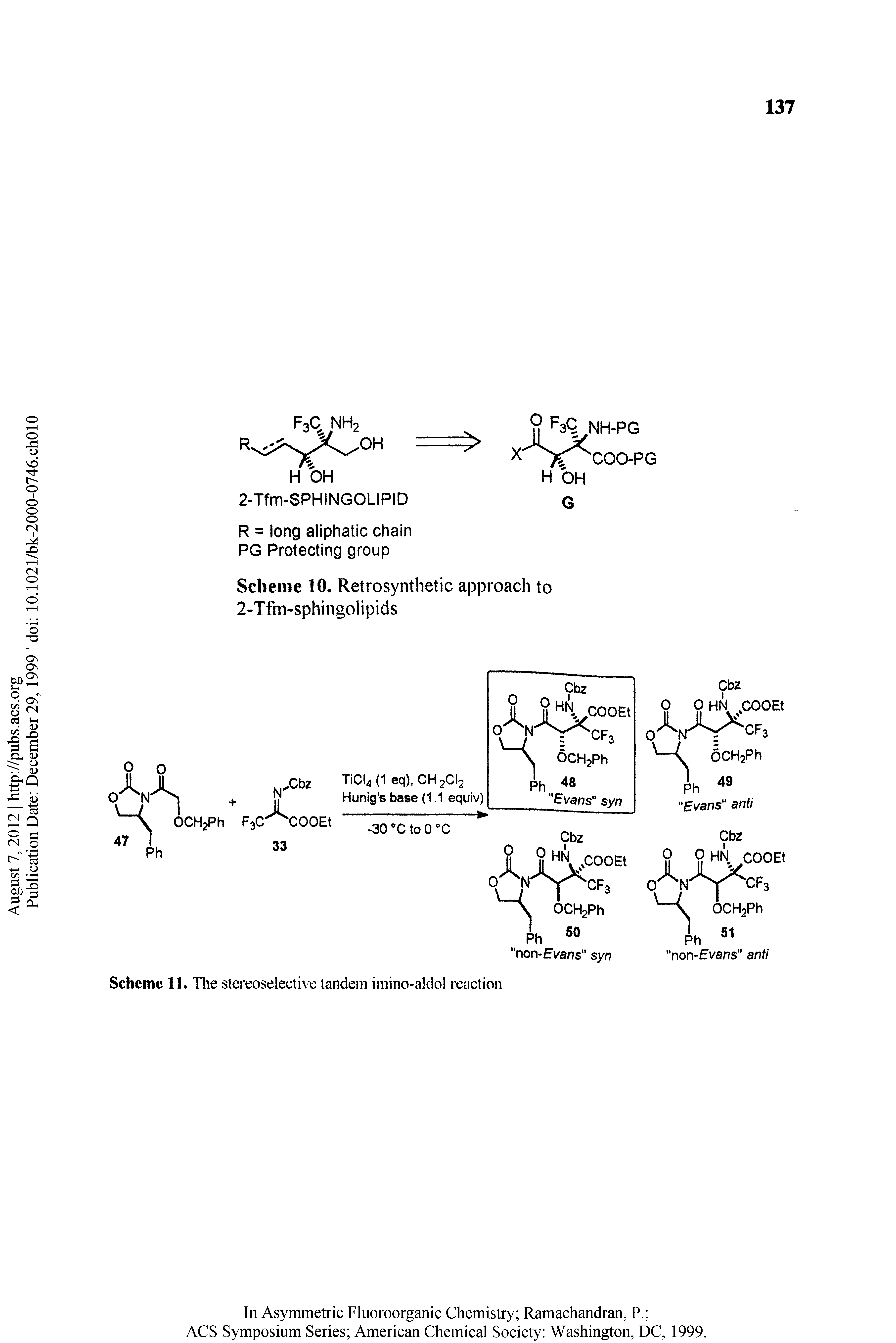 Scheme 11. The stereoselective tandem imino-aldol reaction...