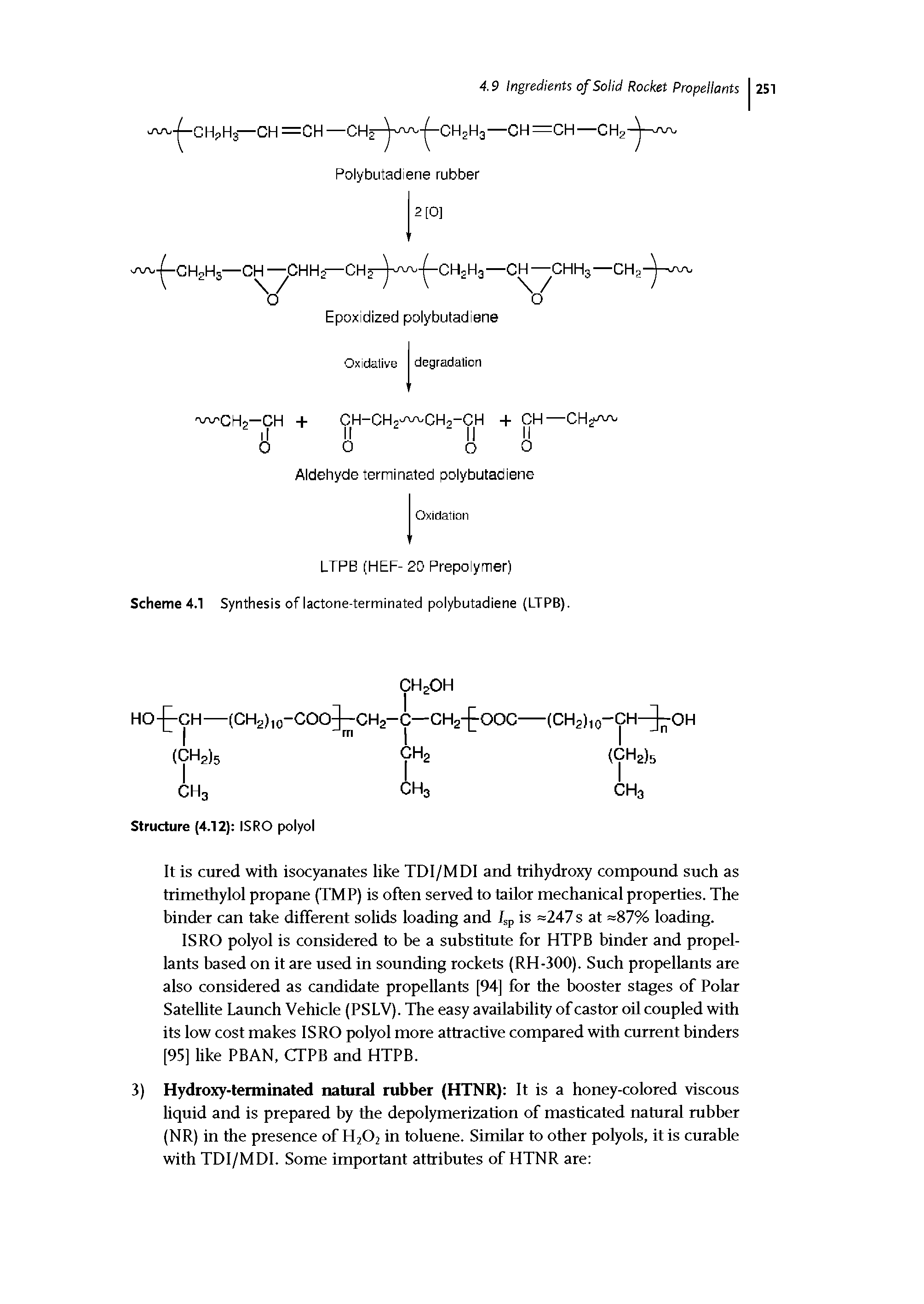 Scheme 4.1 Synthesis of lactone-terminated polybutadiene (LTPB).