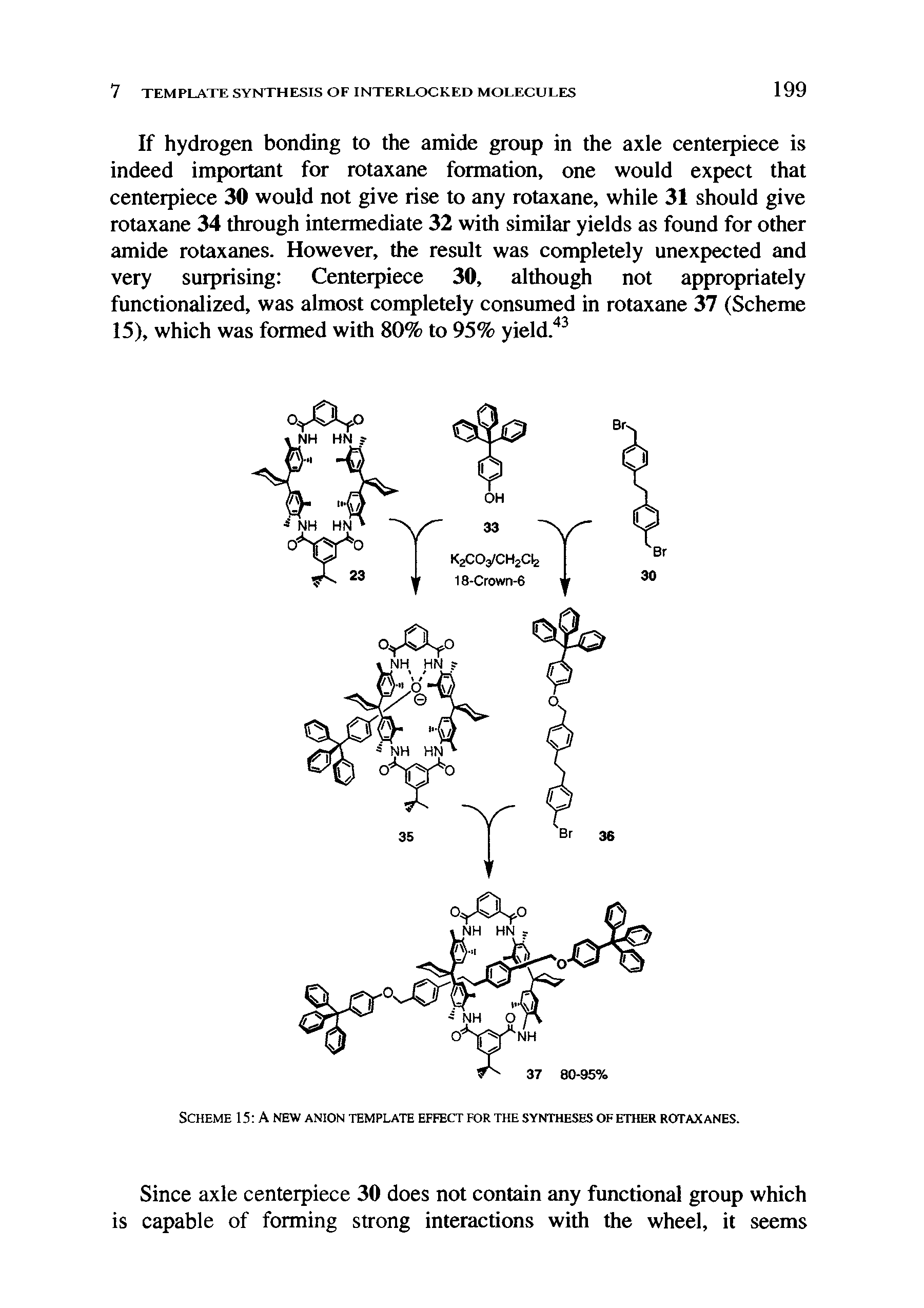 Scheme 15 A new anion template effect for the syntheses of ether rotaxanes.
