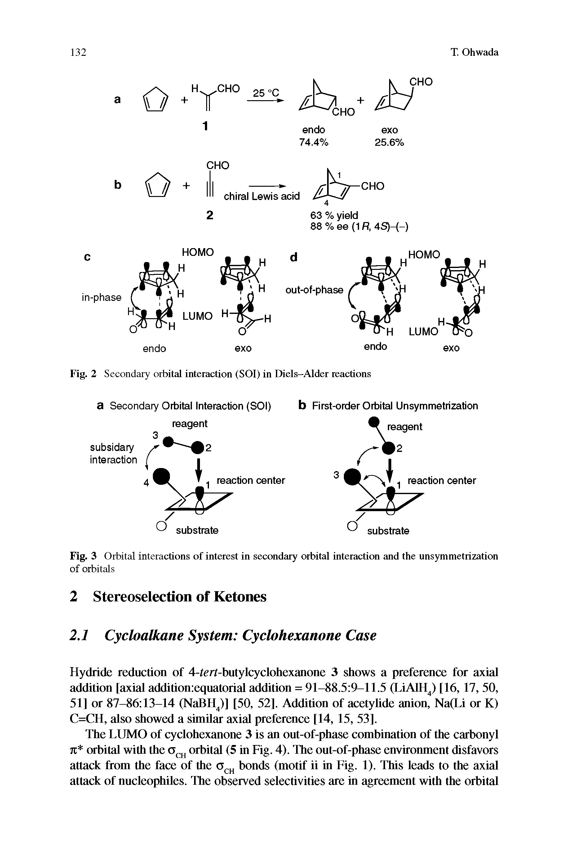 Fig. 2 Secondary orbital interaction (SOI) in Diels-Alder reactions...