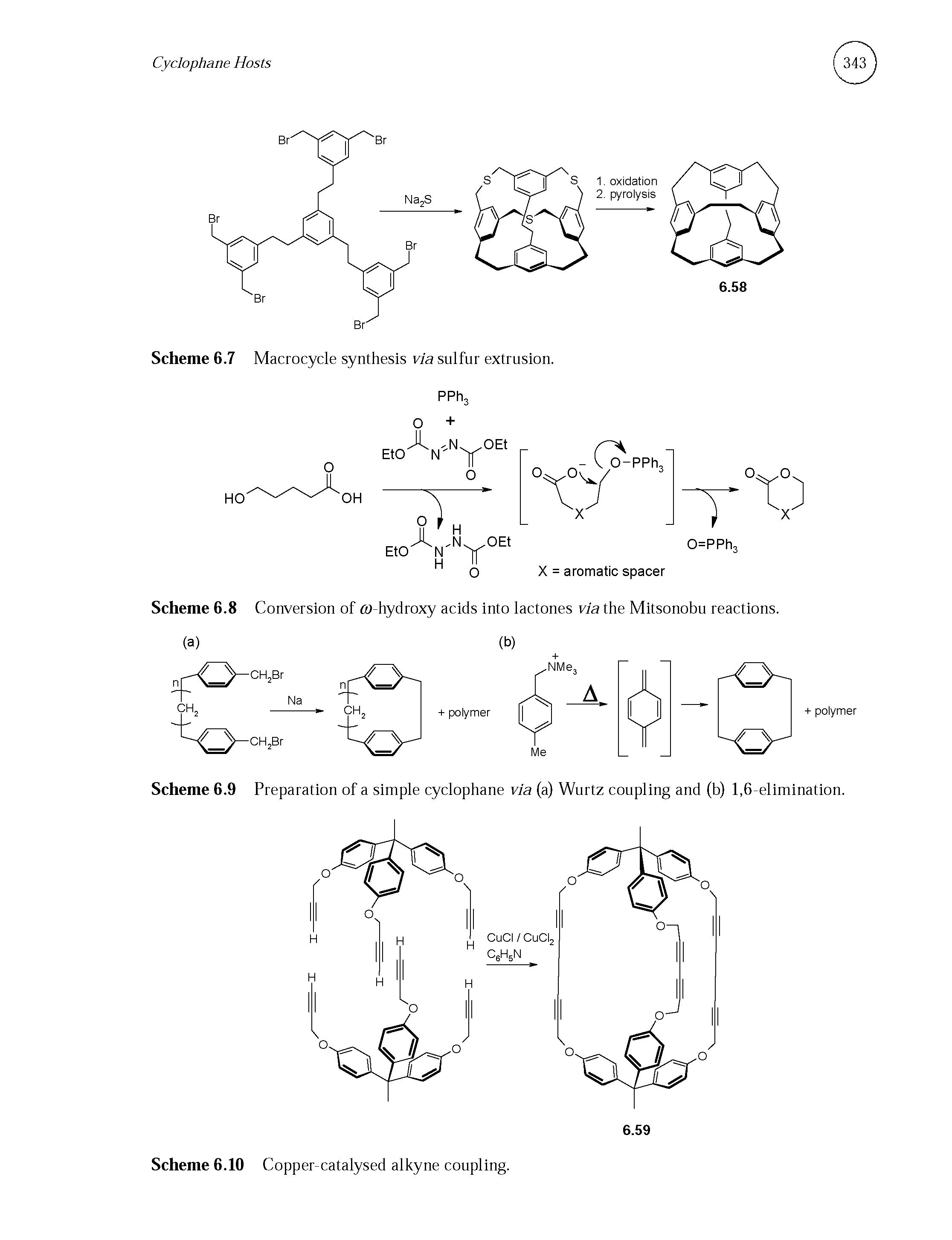 Scheme 6.8 Conversion of hydroxy acids into lactones via the Mitsonobu reactions.