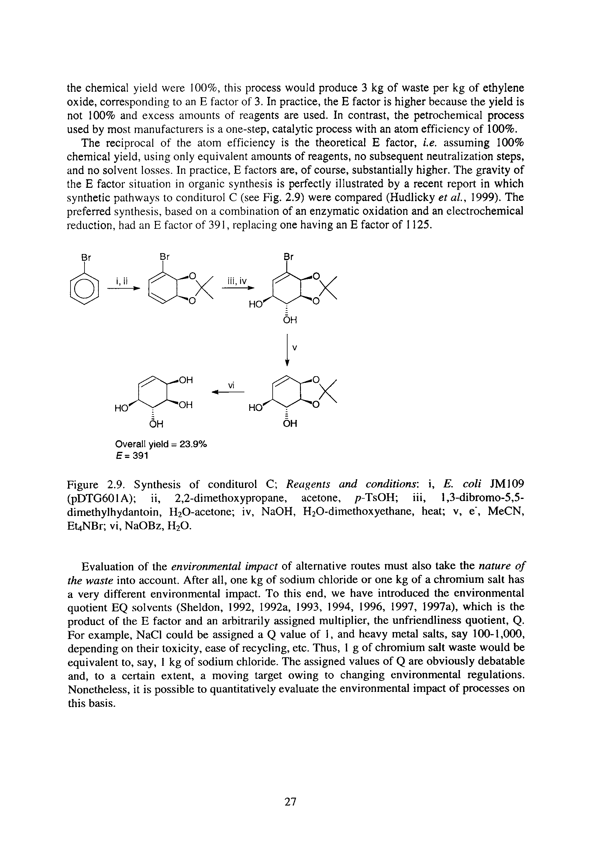 Figure 2.9. Synthesis of conditurol C Reagents and conditions i, E. coli JM109 (pDTGbOIA) ii, 2,2-dimethoxypropane, acetone, / -TsOH iii, 1,3-dibromo-5,5-dimethylhydantoin, H20-acetone iv, NaOH, H20-dimethoxyethane, heat v, e, MeCN, Et4NBr vi, NaOBz, H2O.