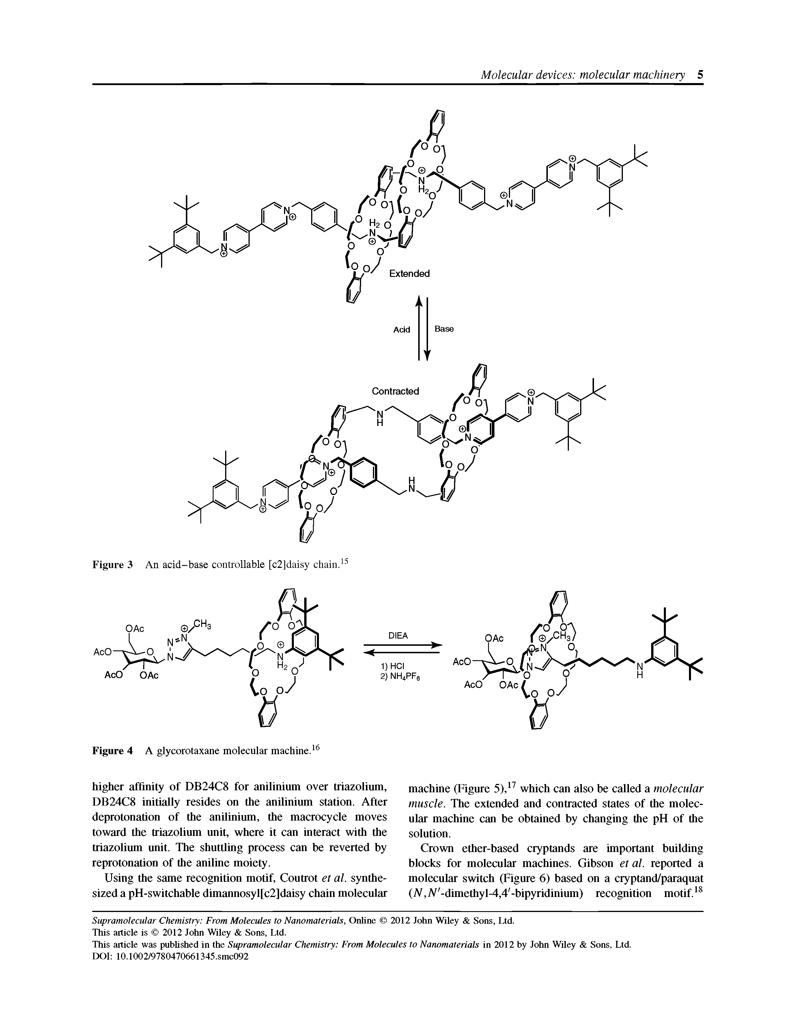 Figure 3 An acid-base controllable [c2]daisy chain.
