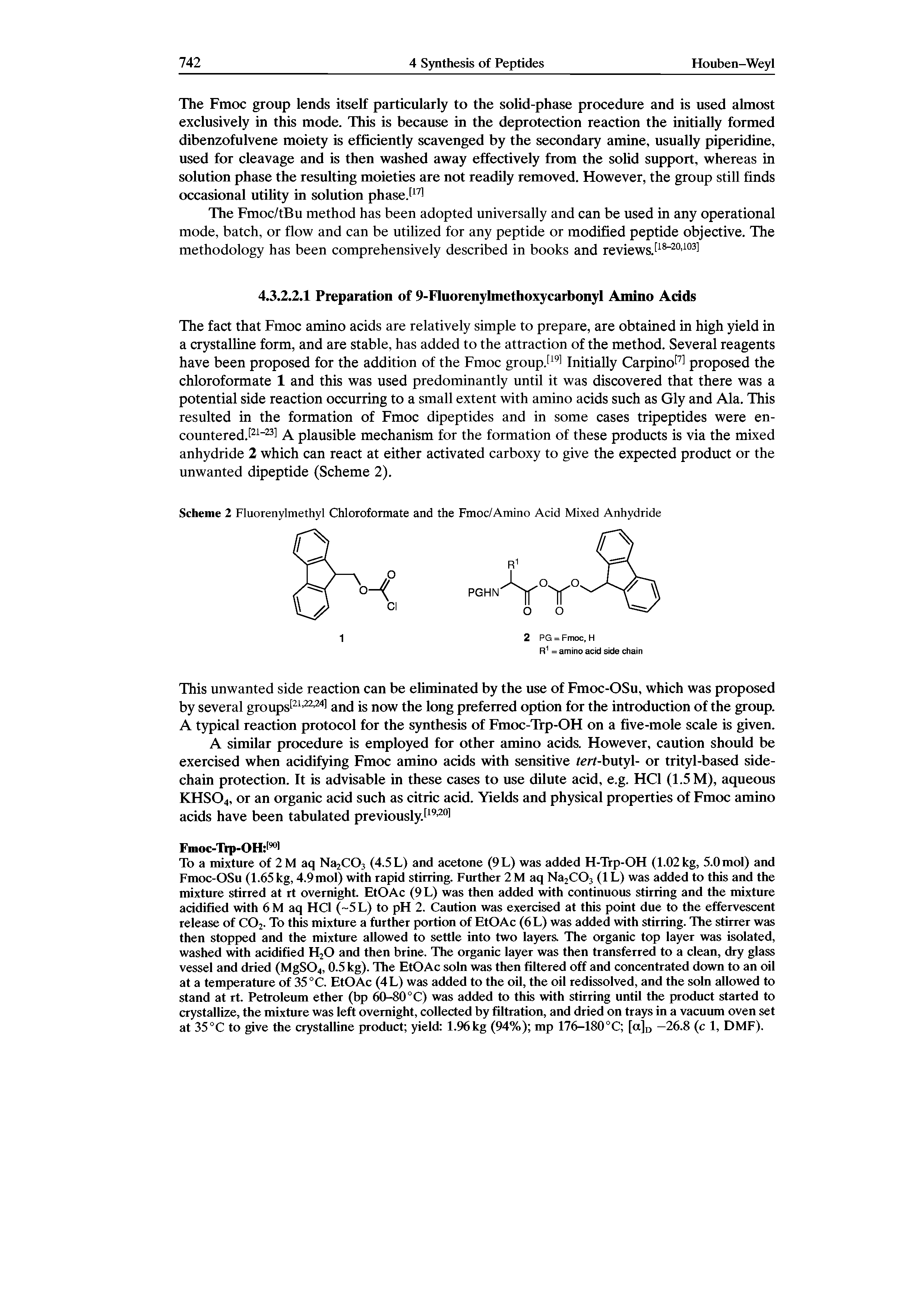 Scheme 2 Fluorenylmethyl Chloroformate and the Fmoc/Amino Acid Mixed Anhydride...