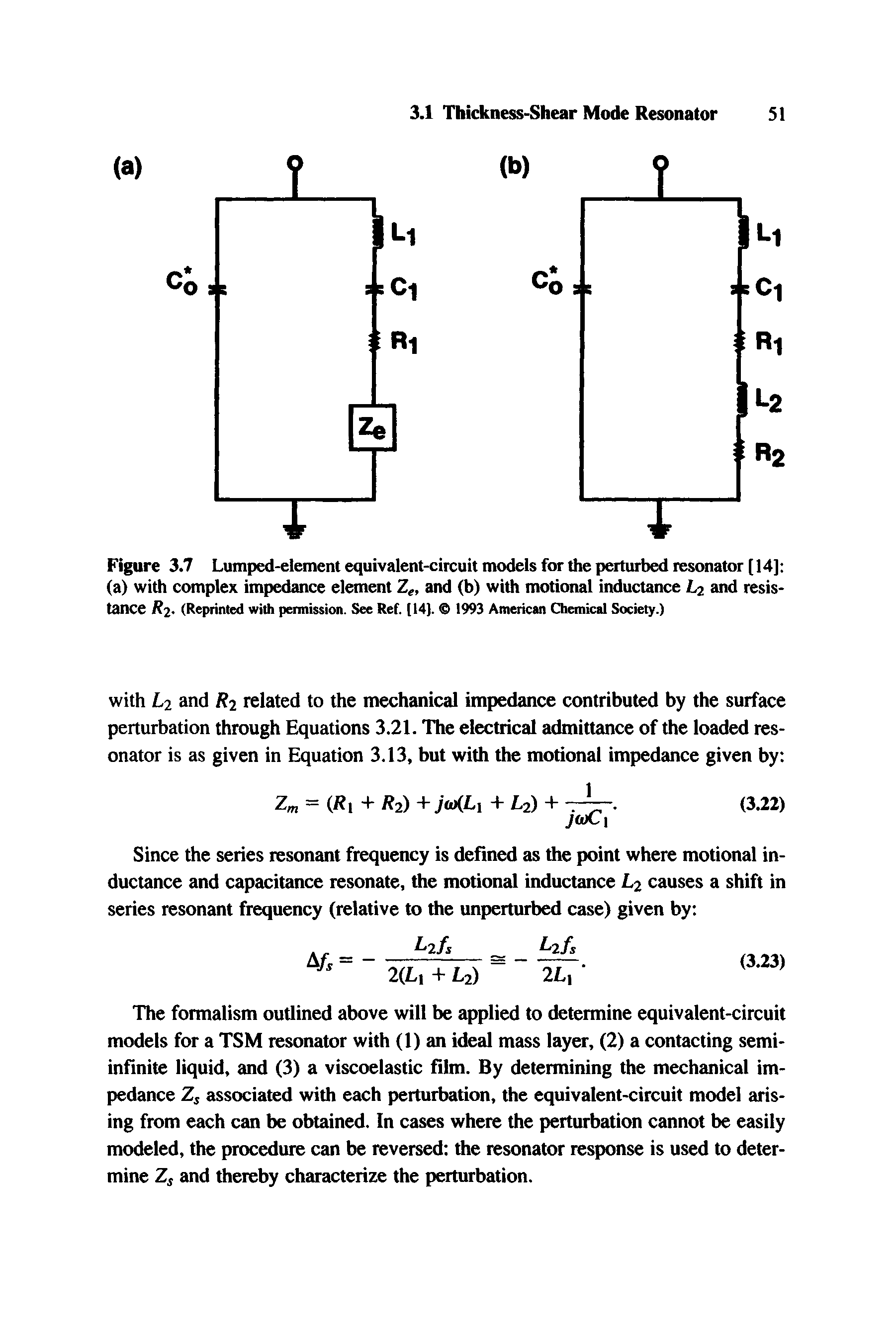Figure 3.7 Lumped-element equivalent-circuit models for die peituibed resonator [14] ...