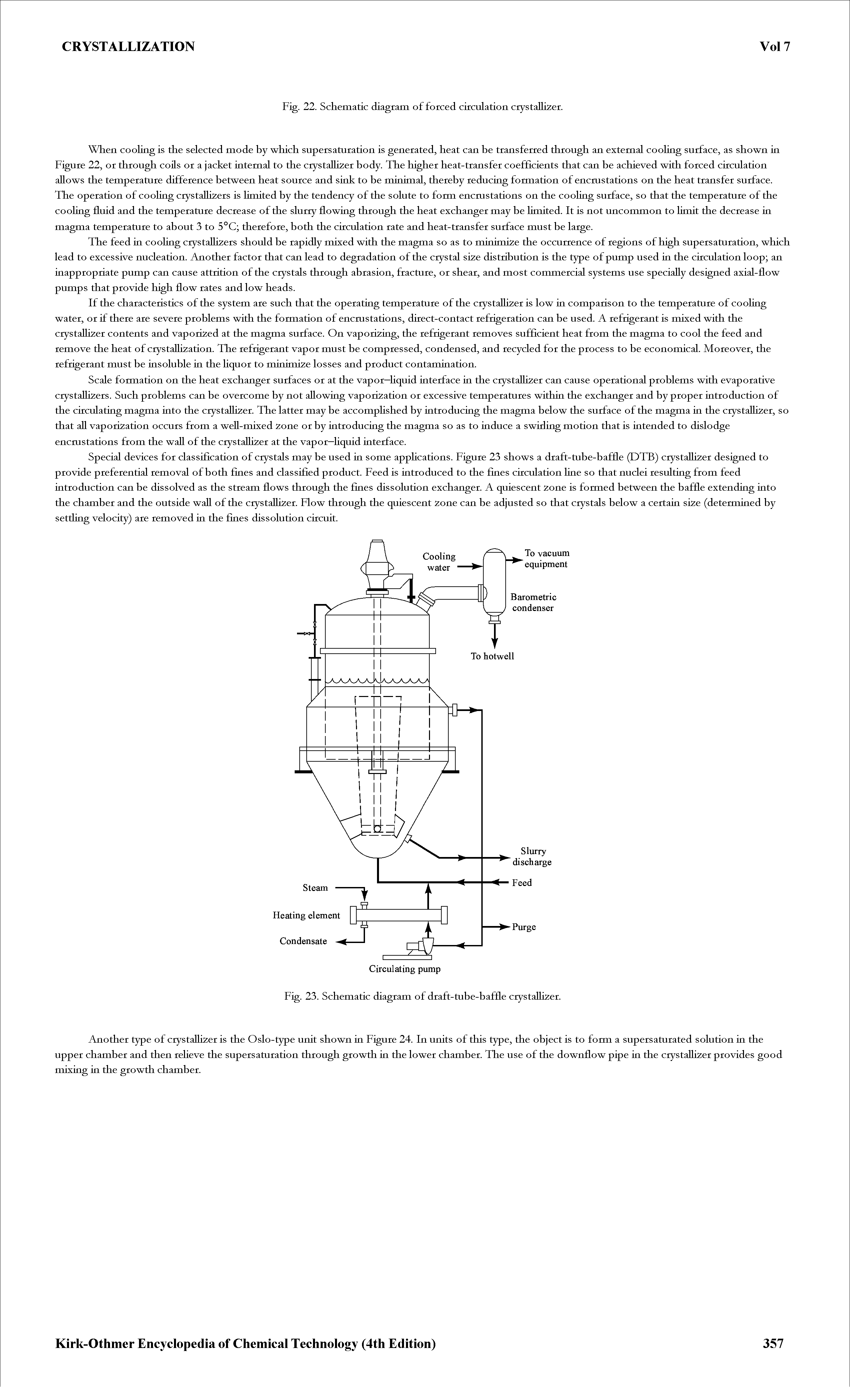 Fig. 23. Schematic diagram of draft-tube-baffle crystallizer.