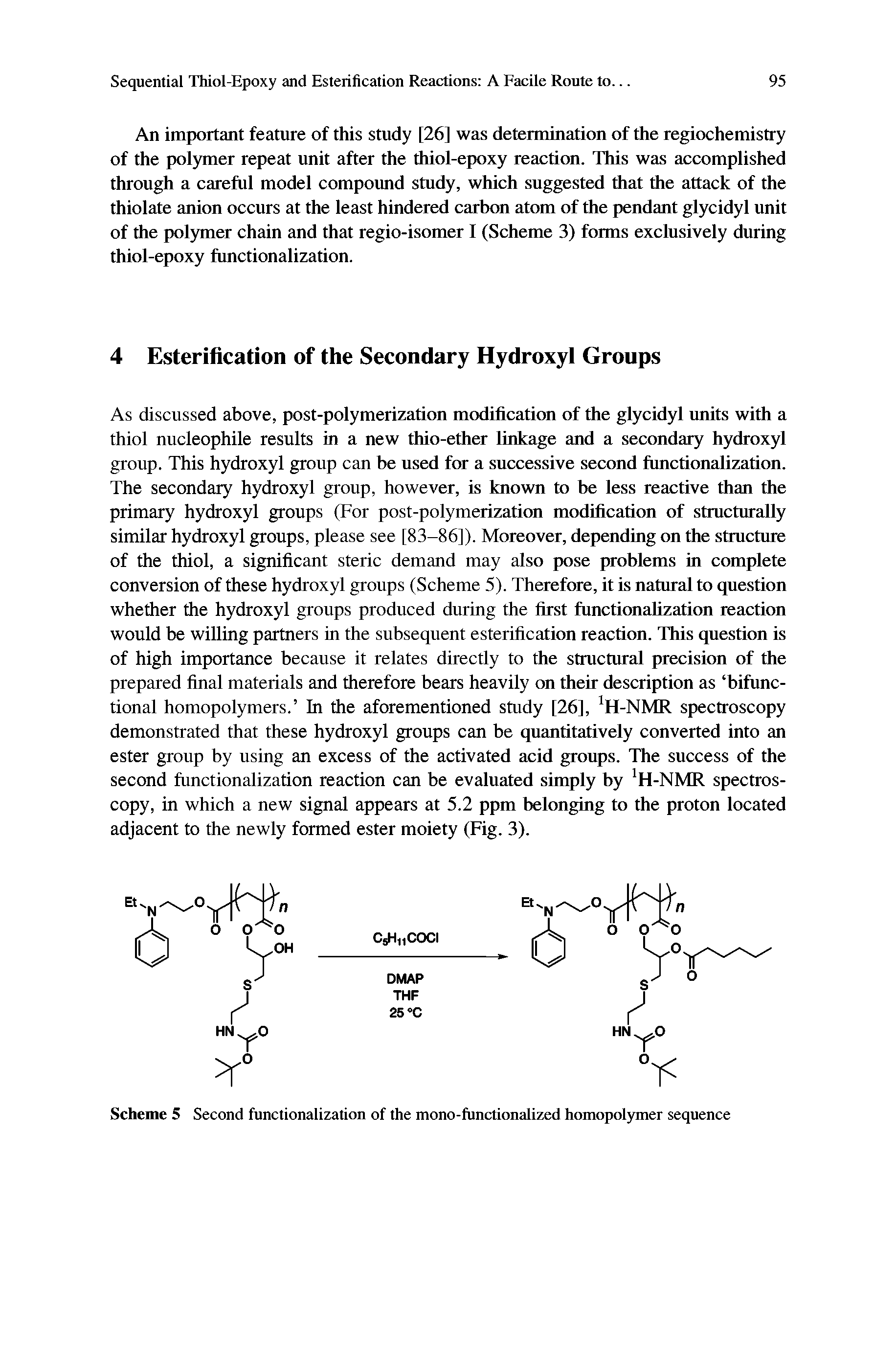 Scheme 5 Second functionalization of the mono-functionalized homopolymer sequence...