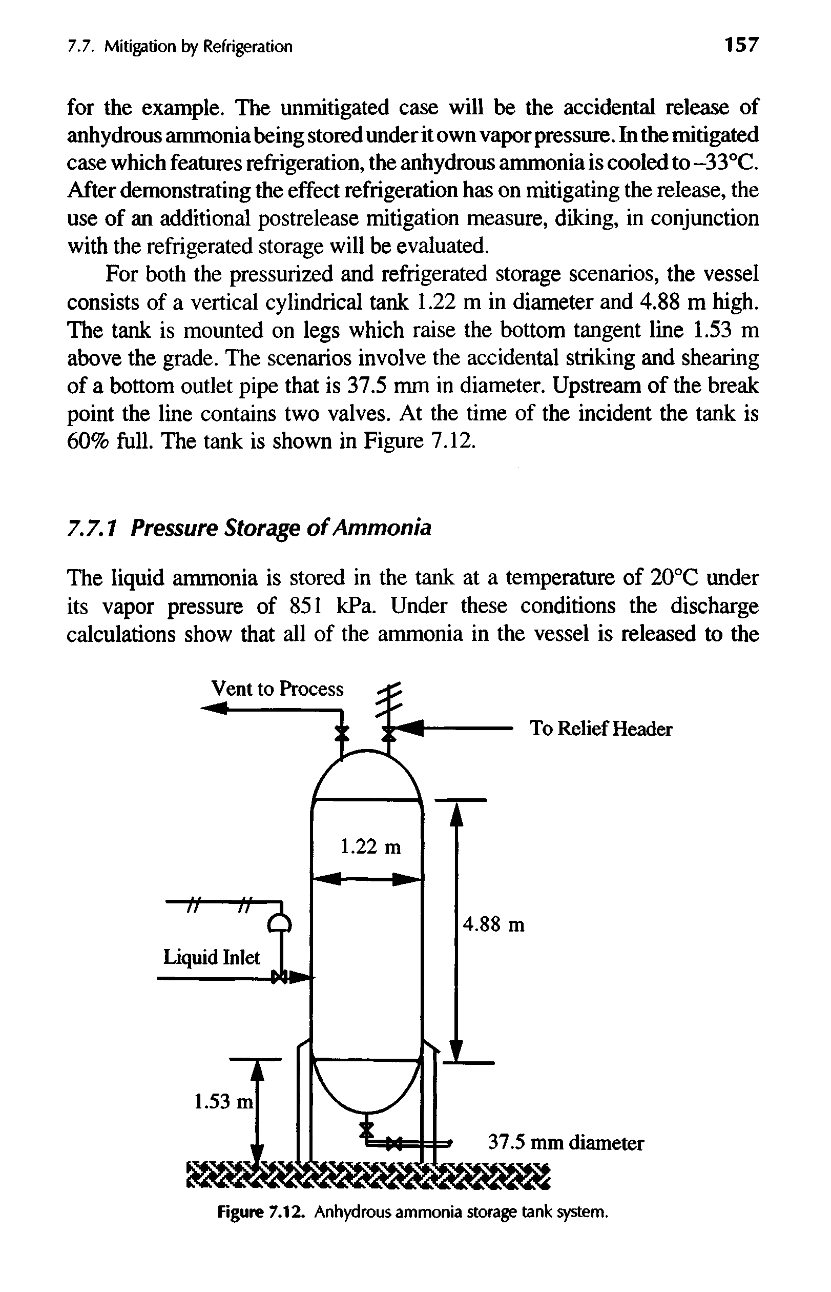 Figure 7.12. Anhydrous ammonia storage tank system.