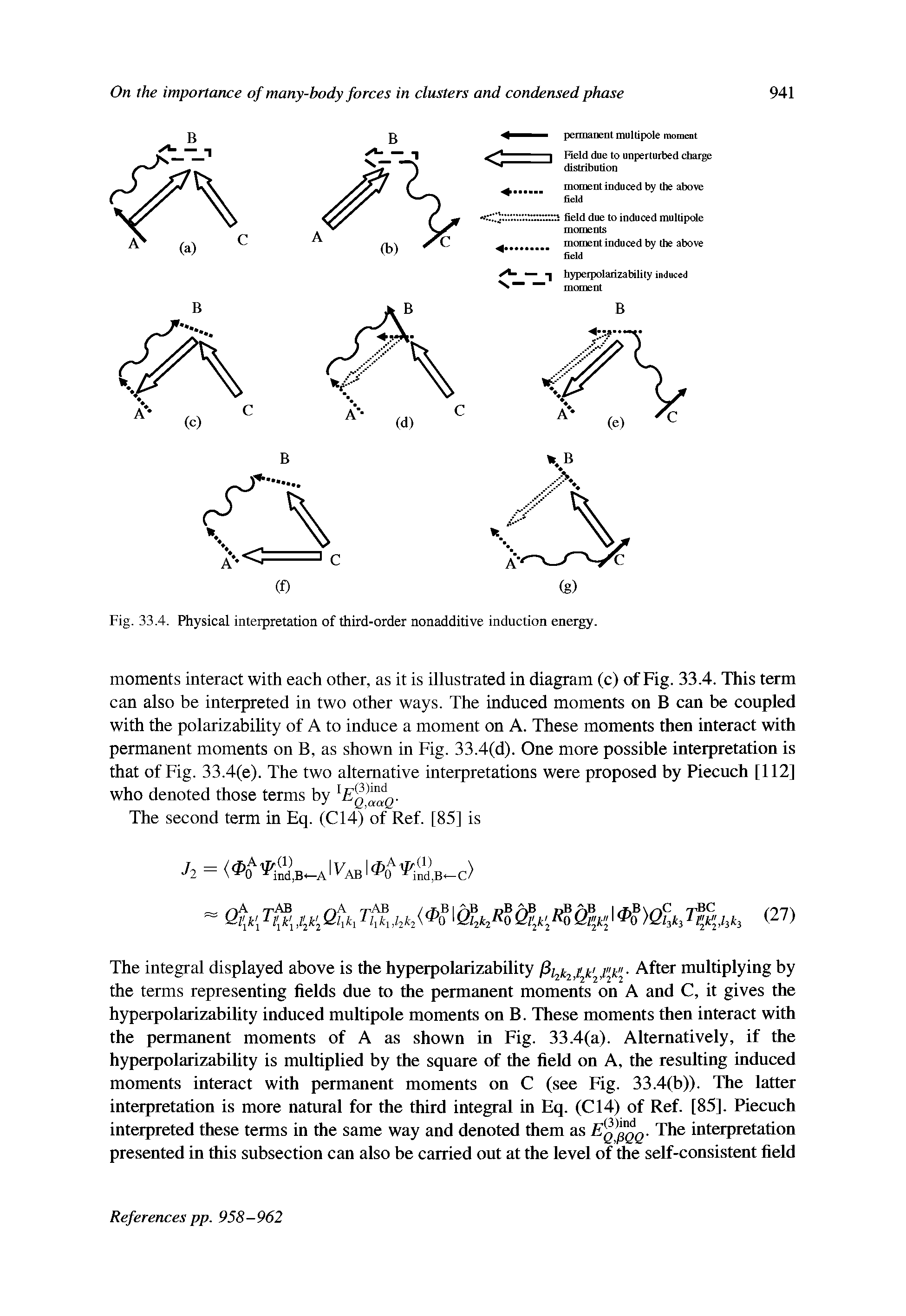 Fig. 33.4. Physical interpretation of third-order nonadditive induction energy.