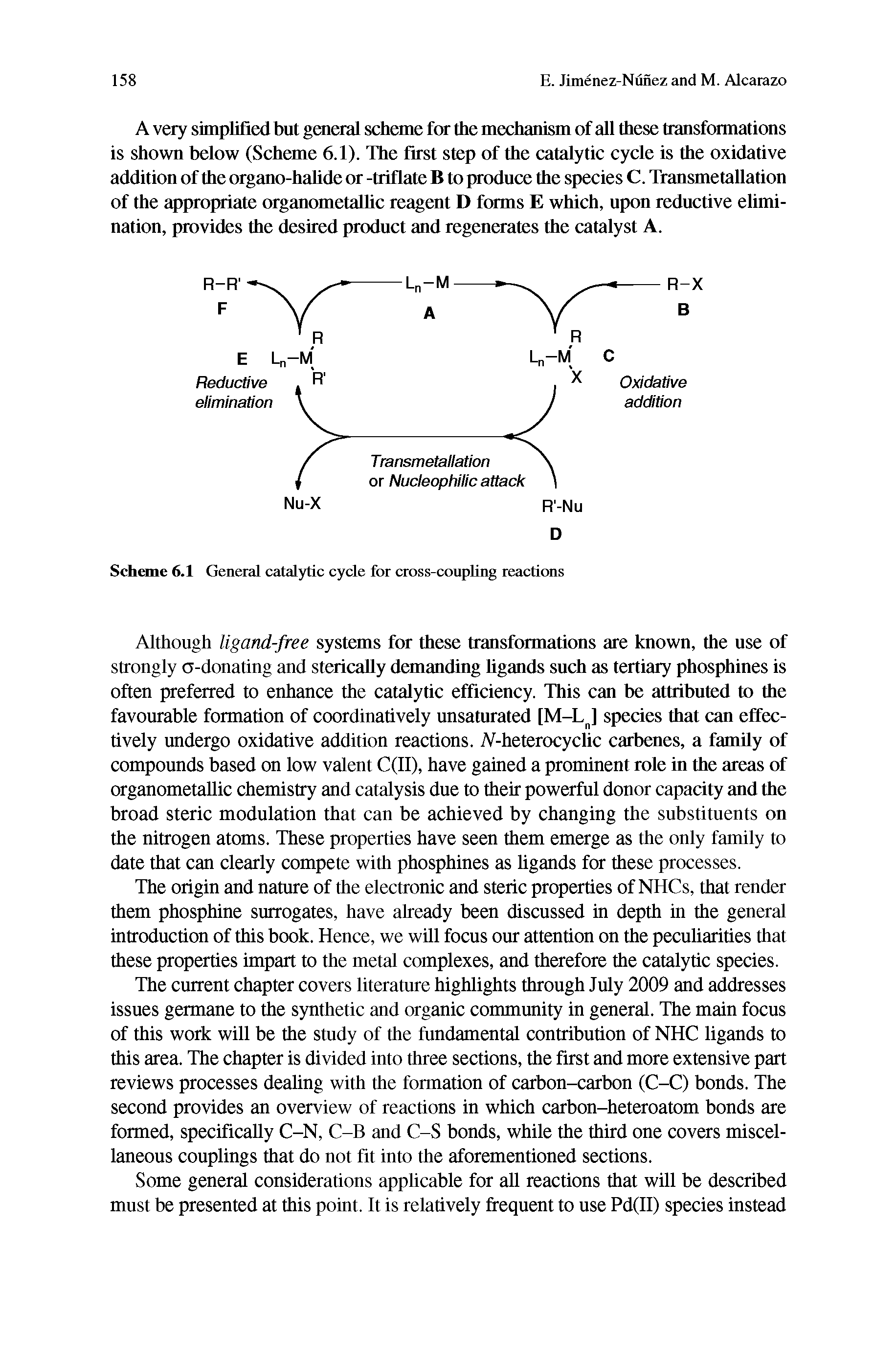 Scheme 6.1 General catalytic cycle for cross-coupUng reactions...