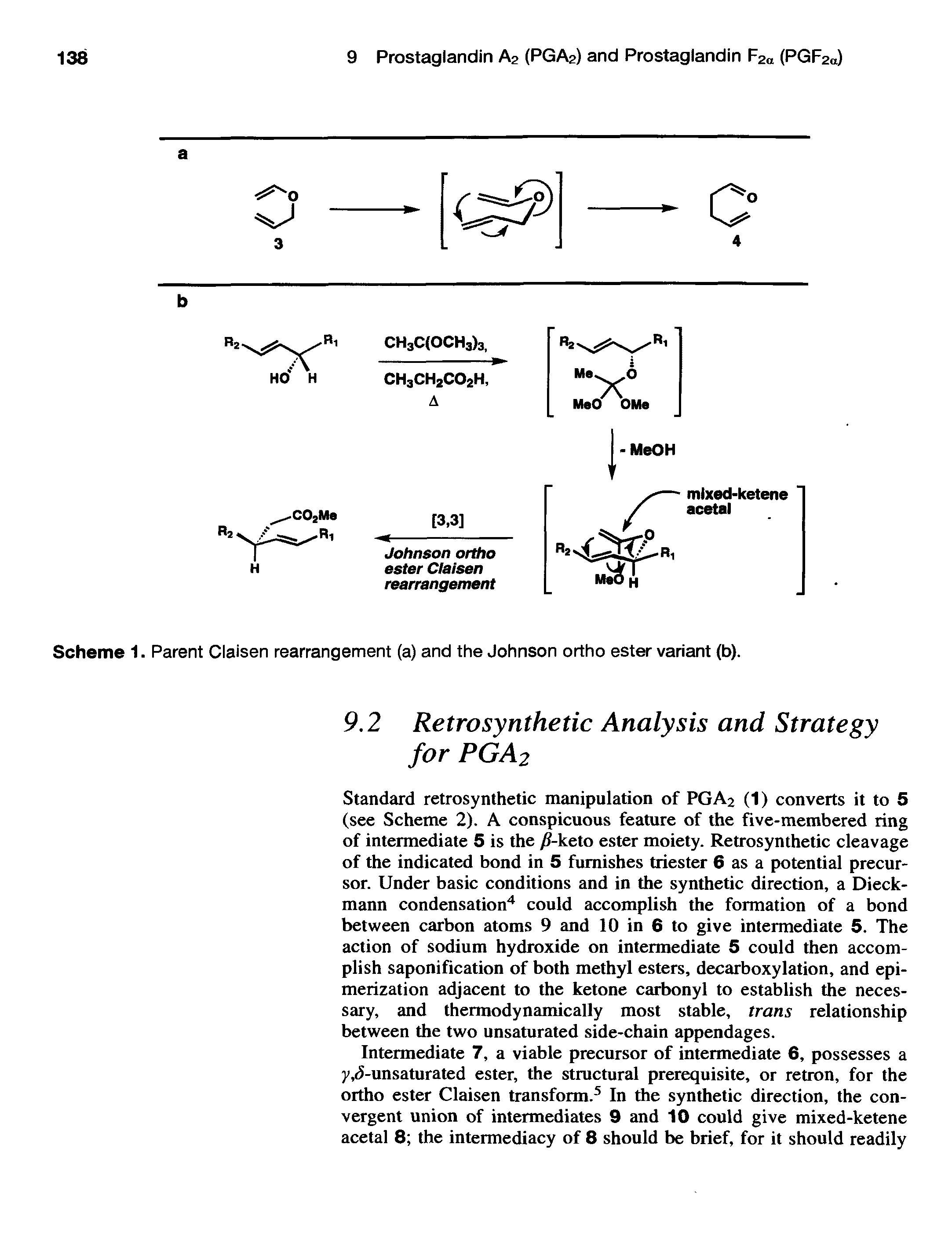 Scheme 1. Parent Claisen rearrangement (a) and the Johnson ortho ester variant (b).