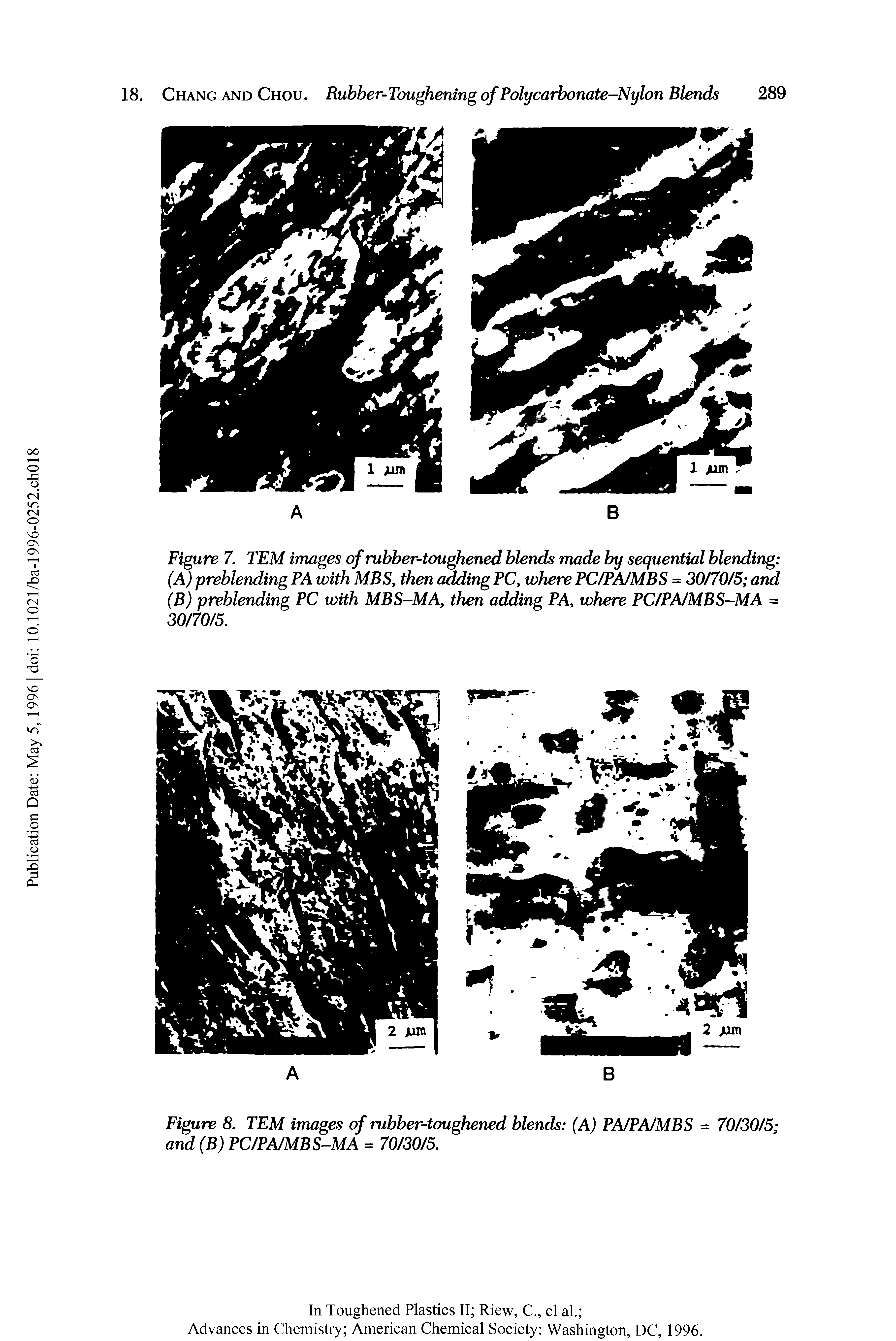 Figure 7. TEM images of rubber-toughened blends made by sequential blending ...
