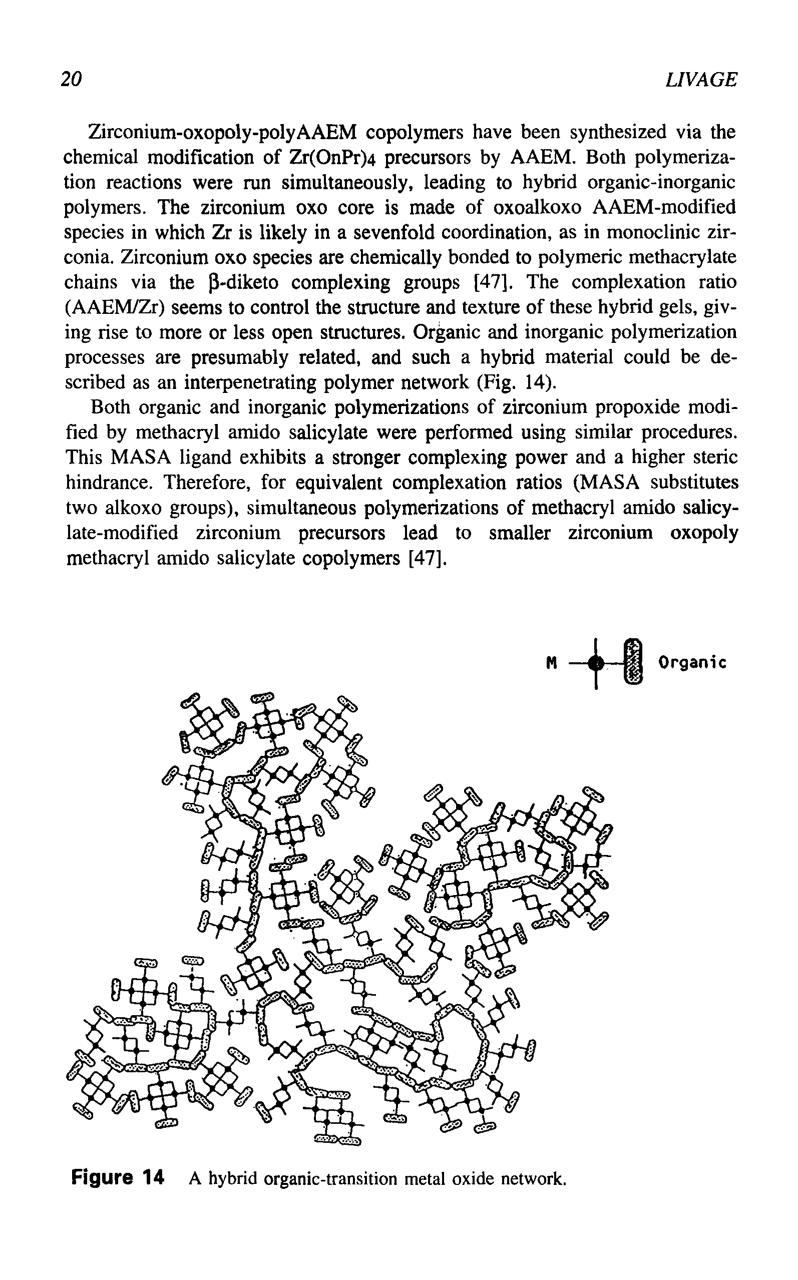 Figure 14 A hybrid organic-transition metal oxide network.