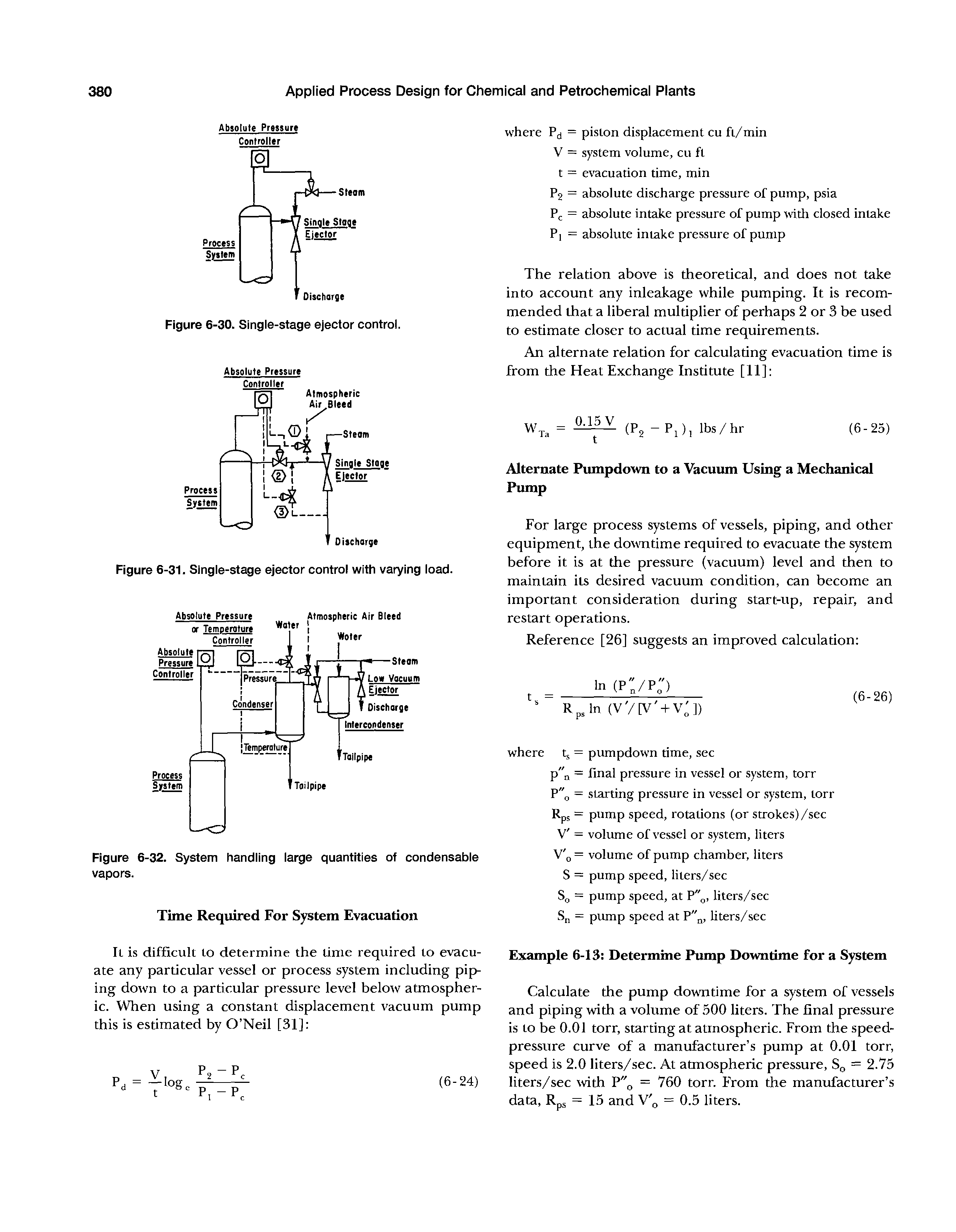 Figure 6-31. Single-stage ejector control with varying load.