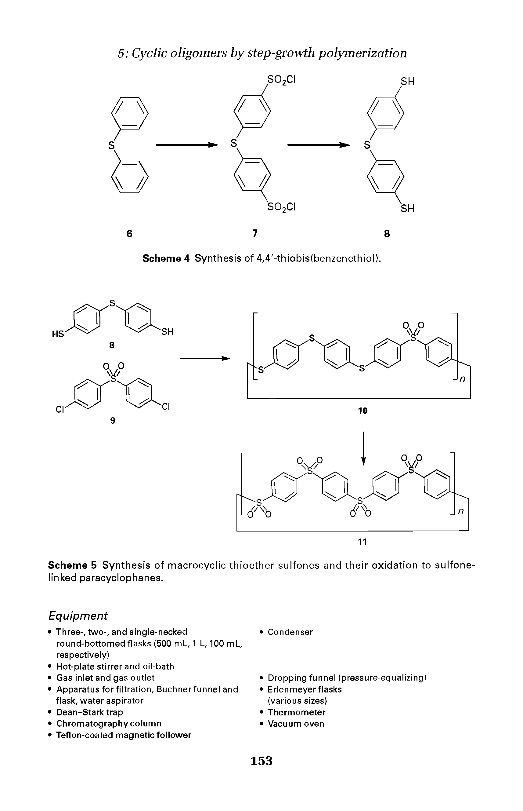 Scheme 5 Synthesis of macrocyclic thioether sulfones and their oxidation to sulfone-linked paracyclophanes.