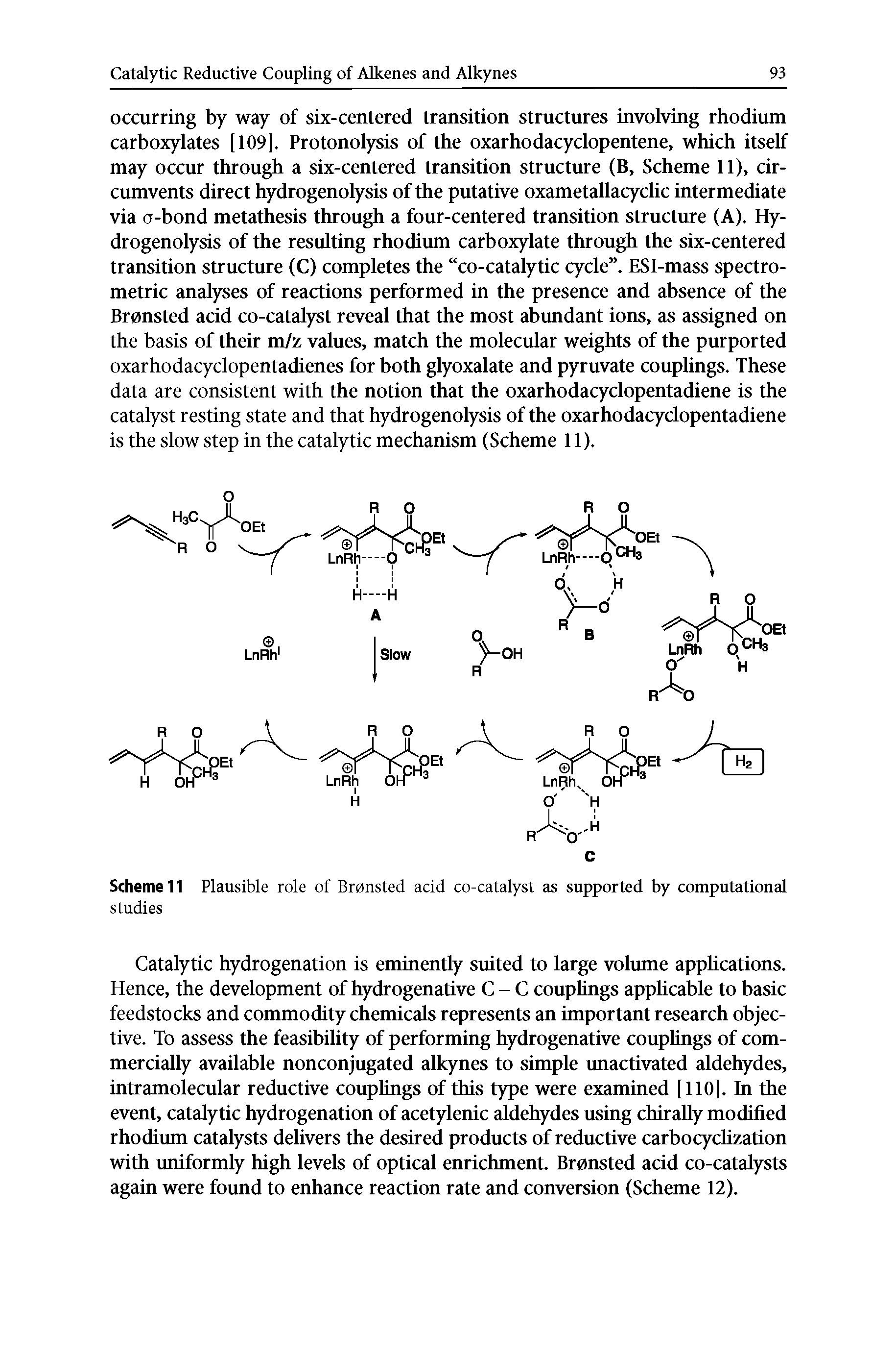 Scheme 11 Plausible role of Bronsted acid co-catalyst as supported by computational studies...