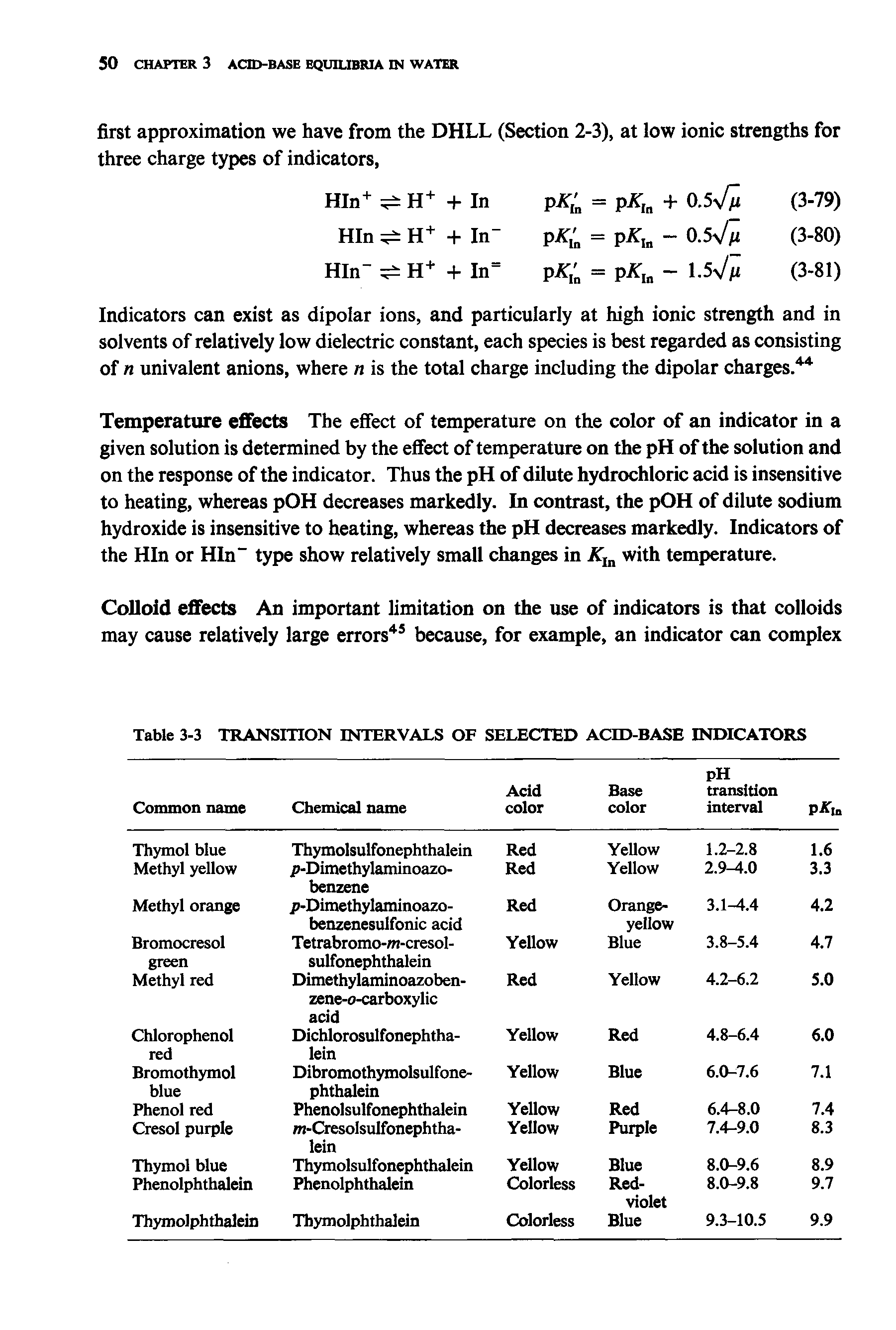 Table 3-3 TRANSITION INTERVALS OF SELECTED ACID-BASE INDICATORS...