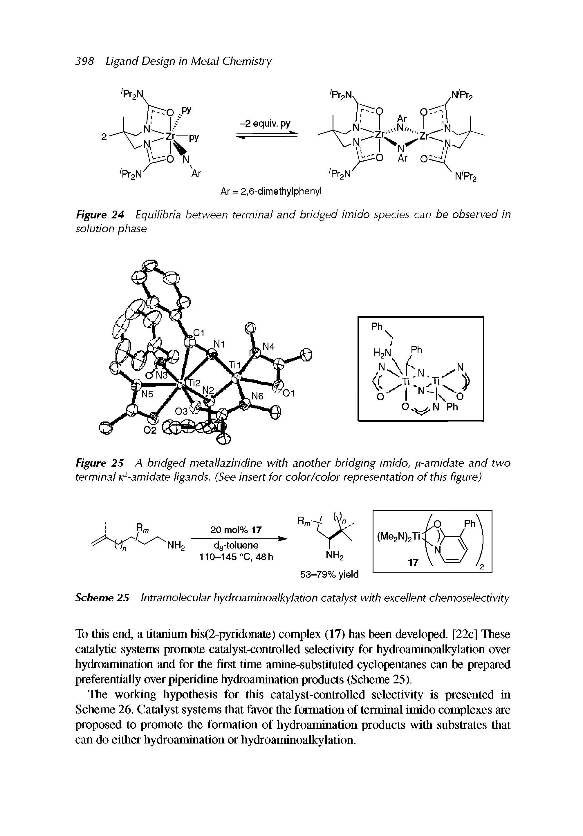 Scheme 25 Intramolecular hydroaminoalkylation catalyst with excellent chemoselectivity...