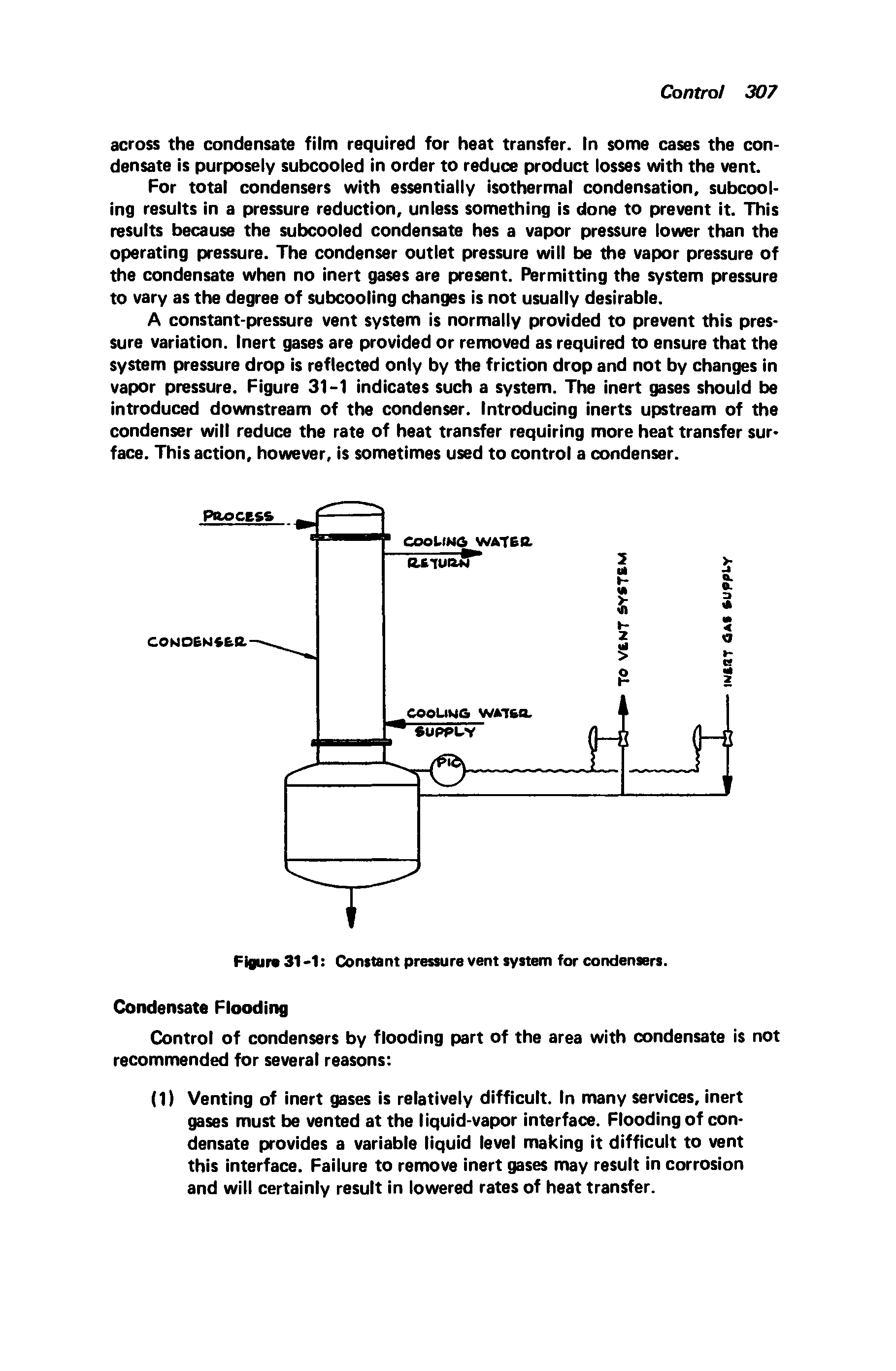 Figure 31 -1 Constant pressure vent system for condensers.