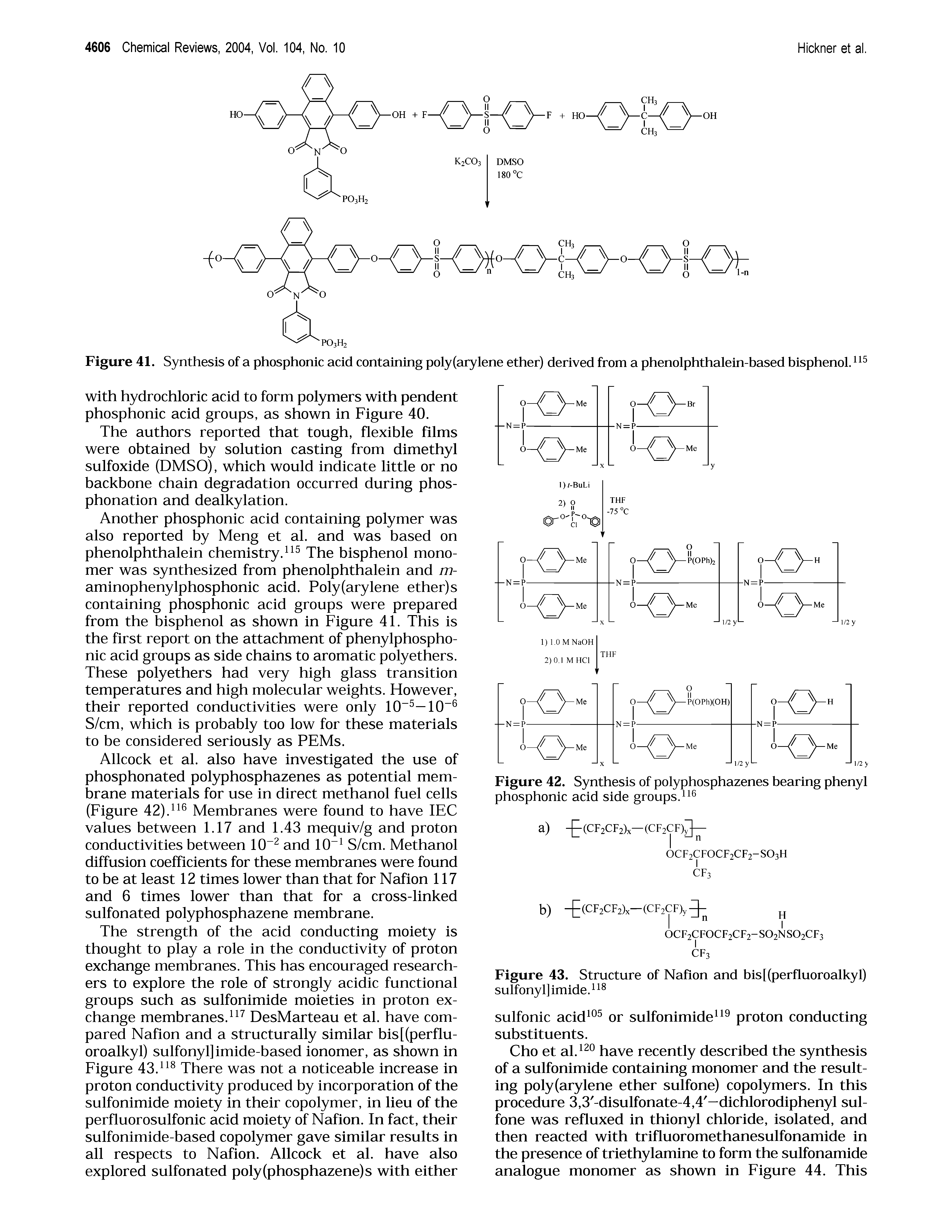 Figure 43. Structure of Nafion and bis[(perfluoroalkyl) sulfonyl] imide. ...