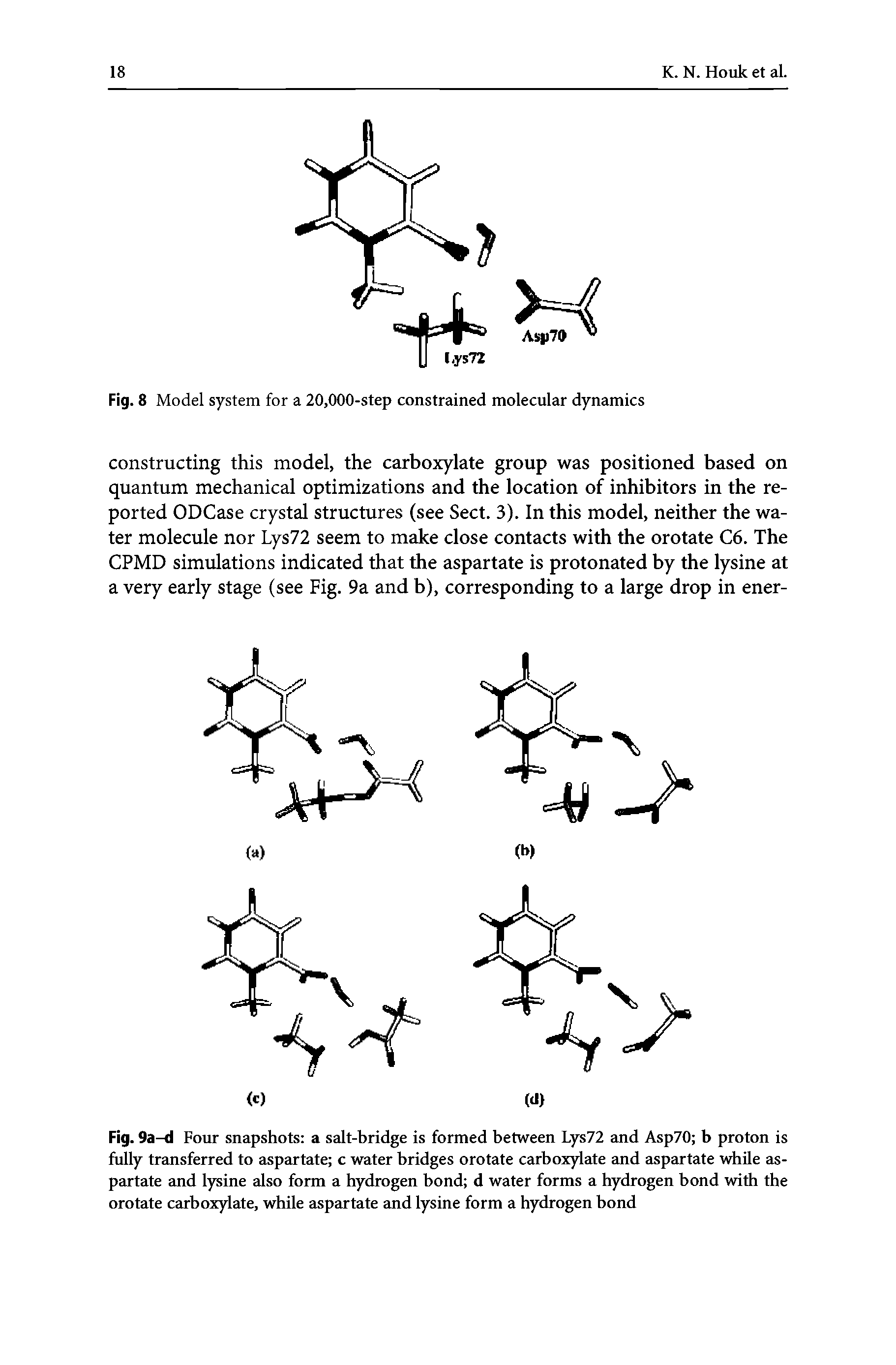 Fig. 8 Model system for a 20,000-step constrained molecular dynamics...