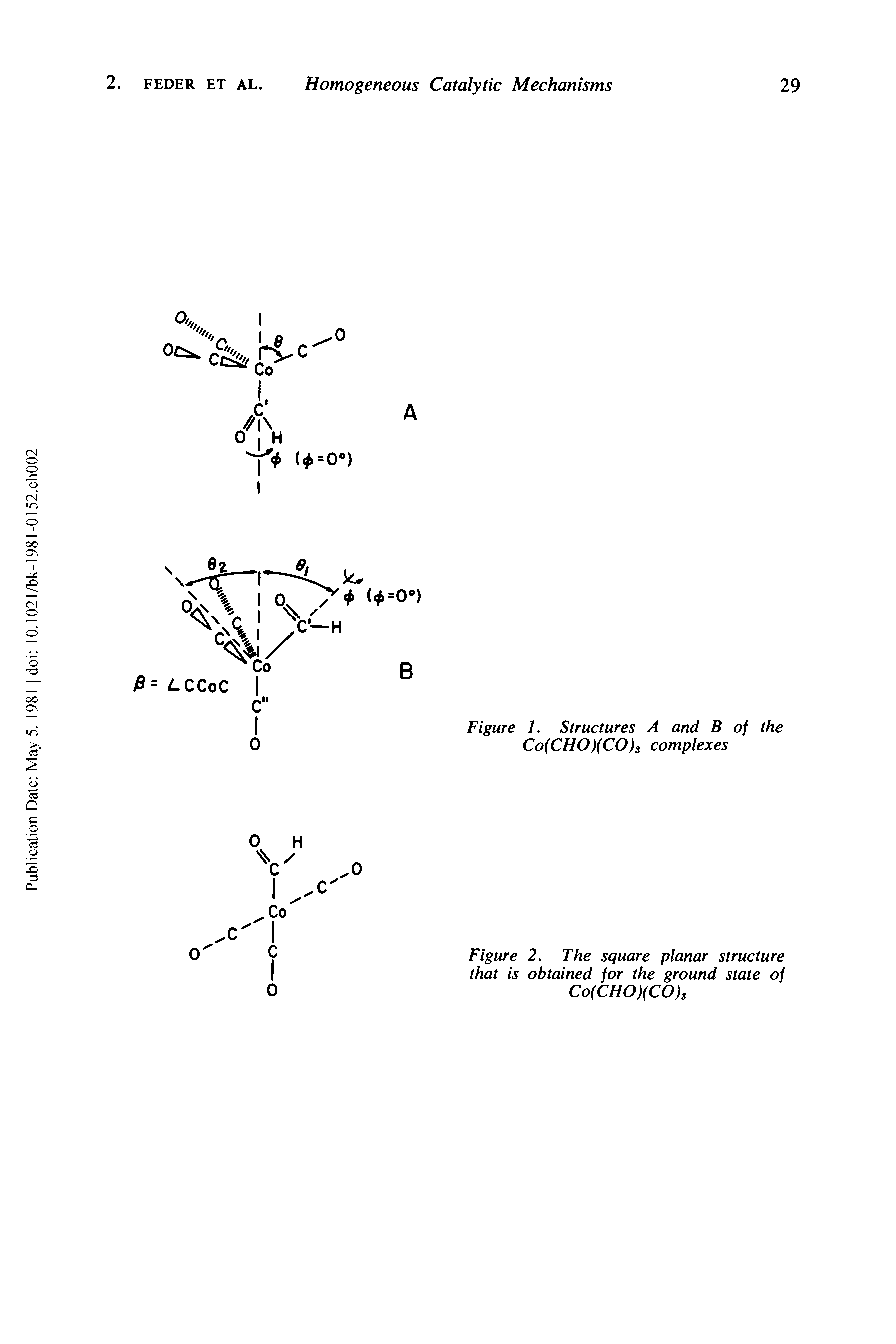 Figure 2. The square planar structure that is obtained for the ground state of...