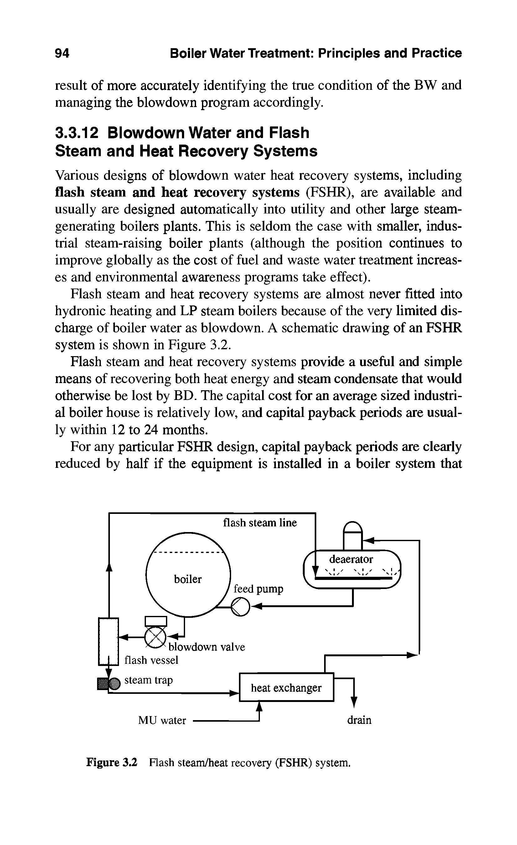 Figure 3.2 Flash steam/heat recovery (FSHR) system.