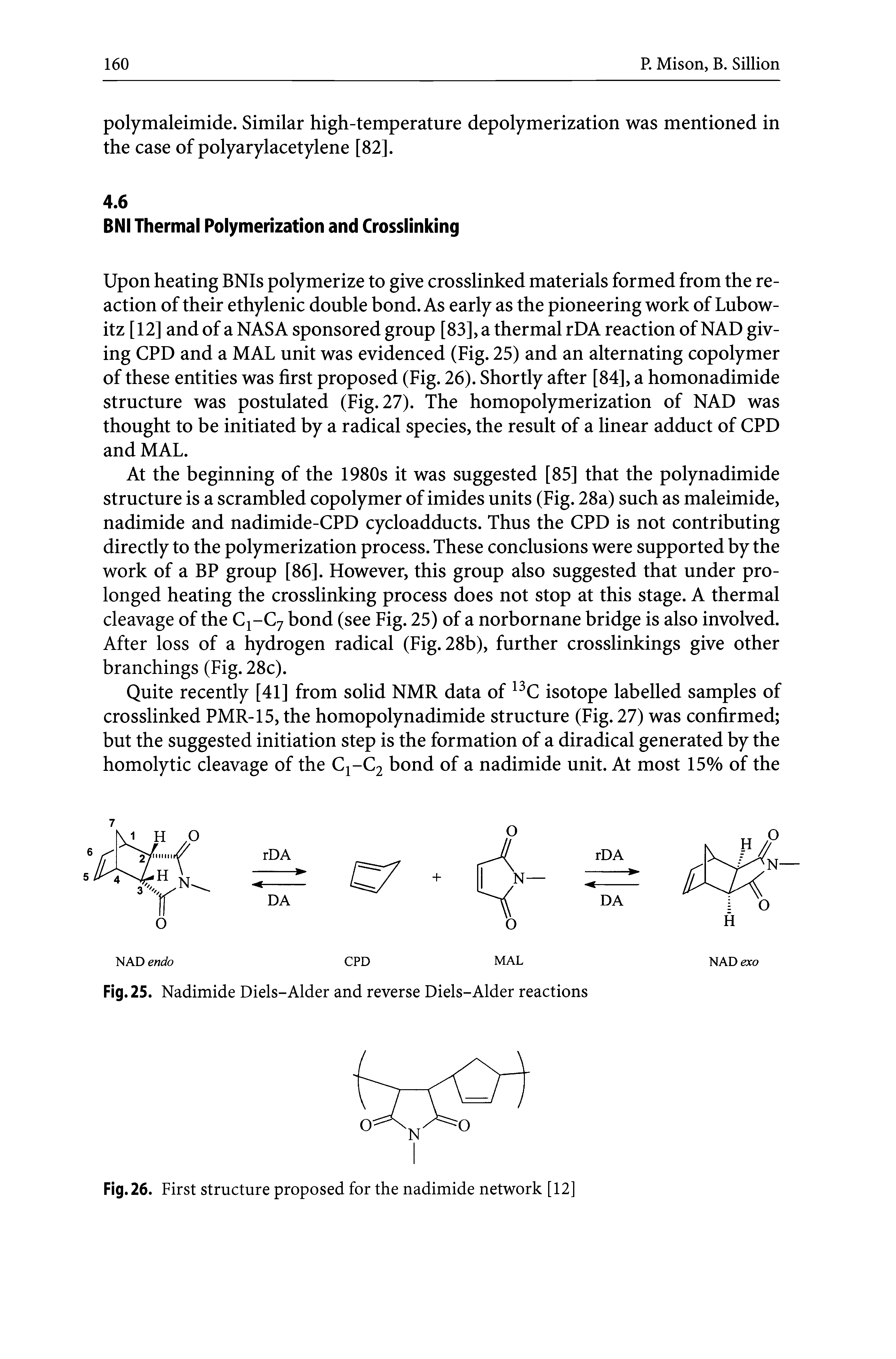 Fig. 25. Nadimide Diels-Alder and reverse Diels-Alder reactions...