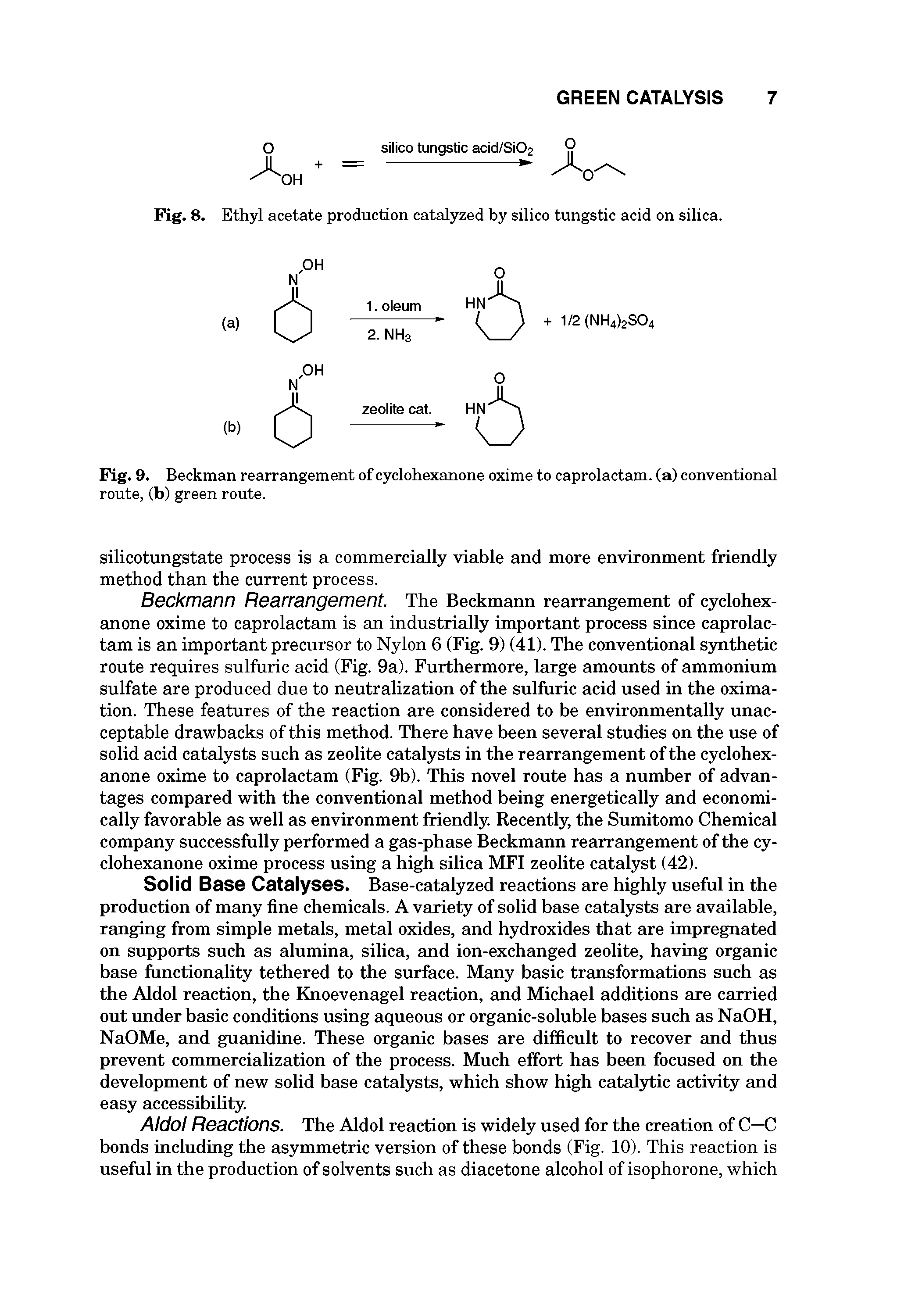 Fig. 8. Ethyl acetate production catalyzed by silico tungstic acid on silica.